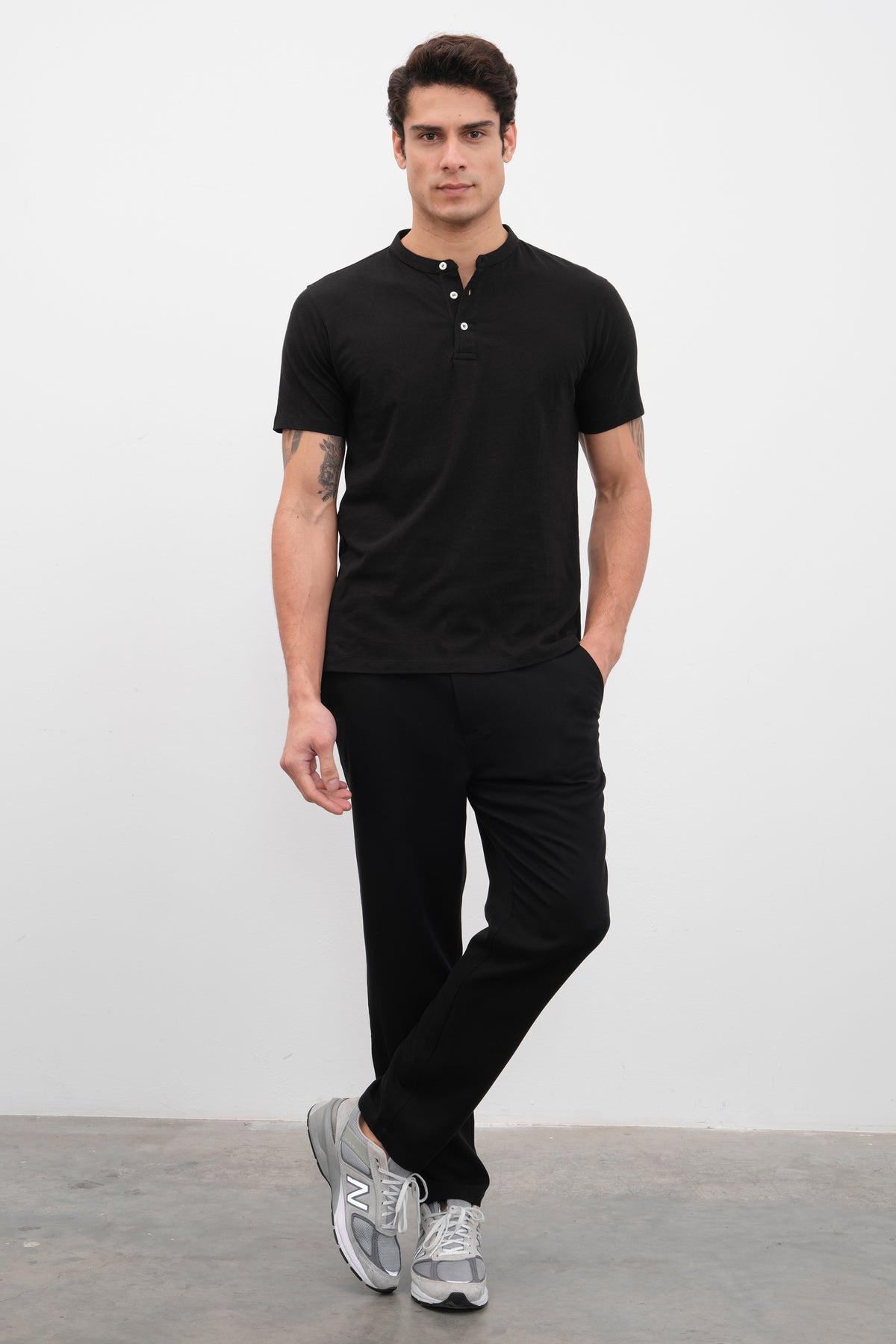 Nopeli Cotton Hakim Yakalı T-shirt