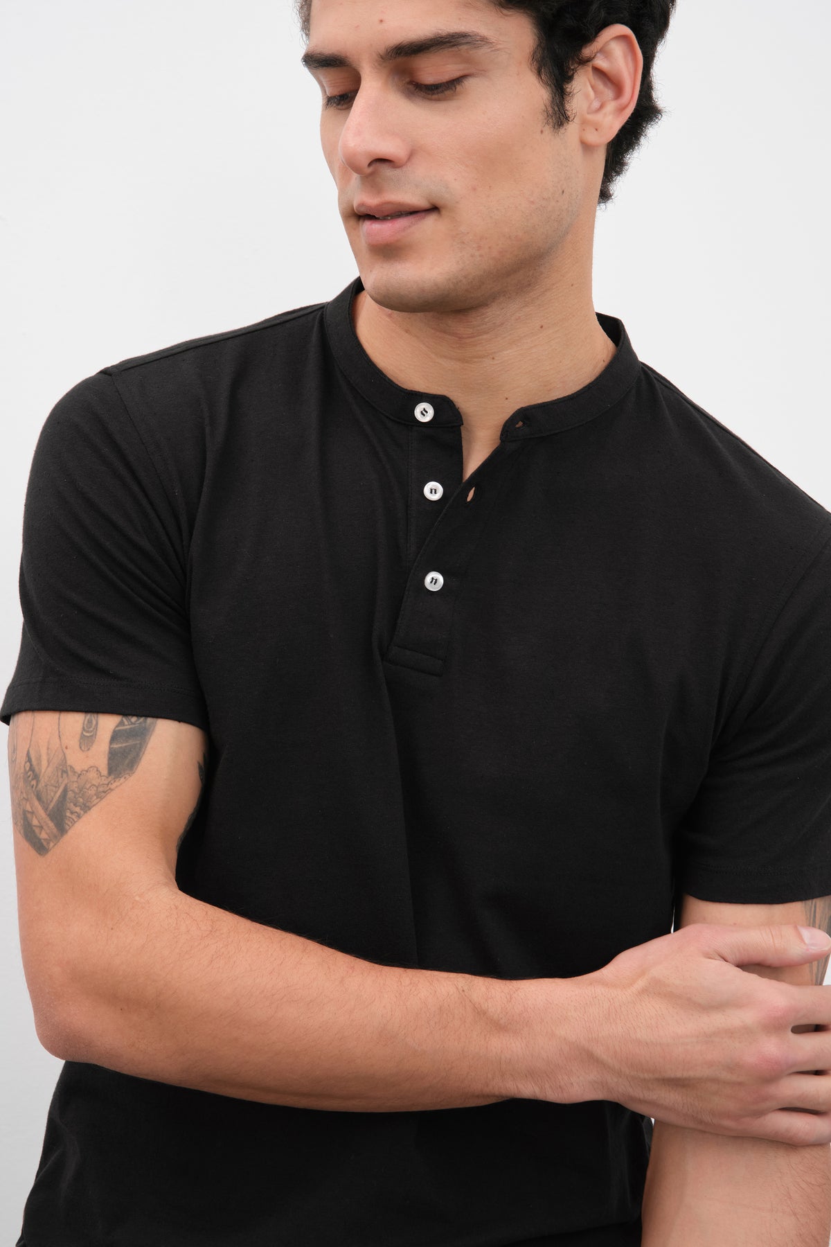 Nopeli Cotton Hakim Yakalı T-shirt