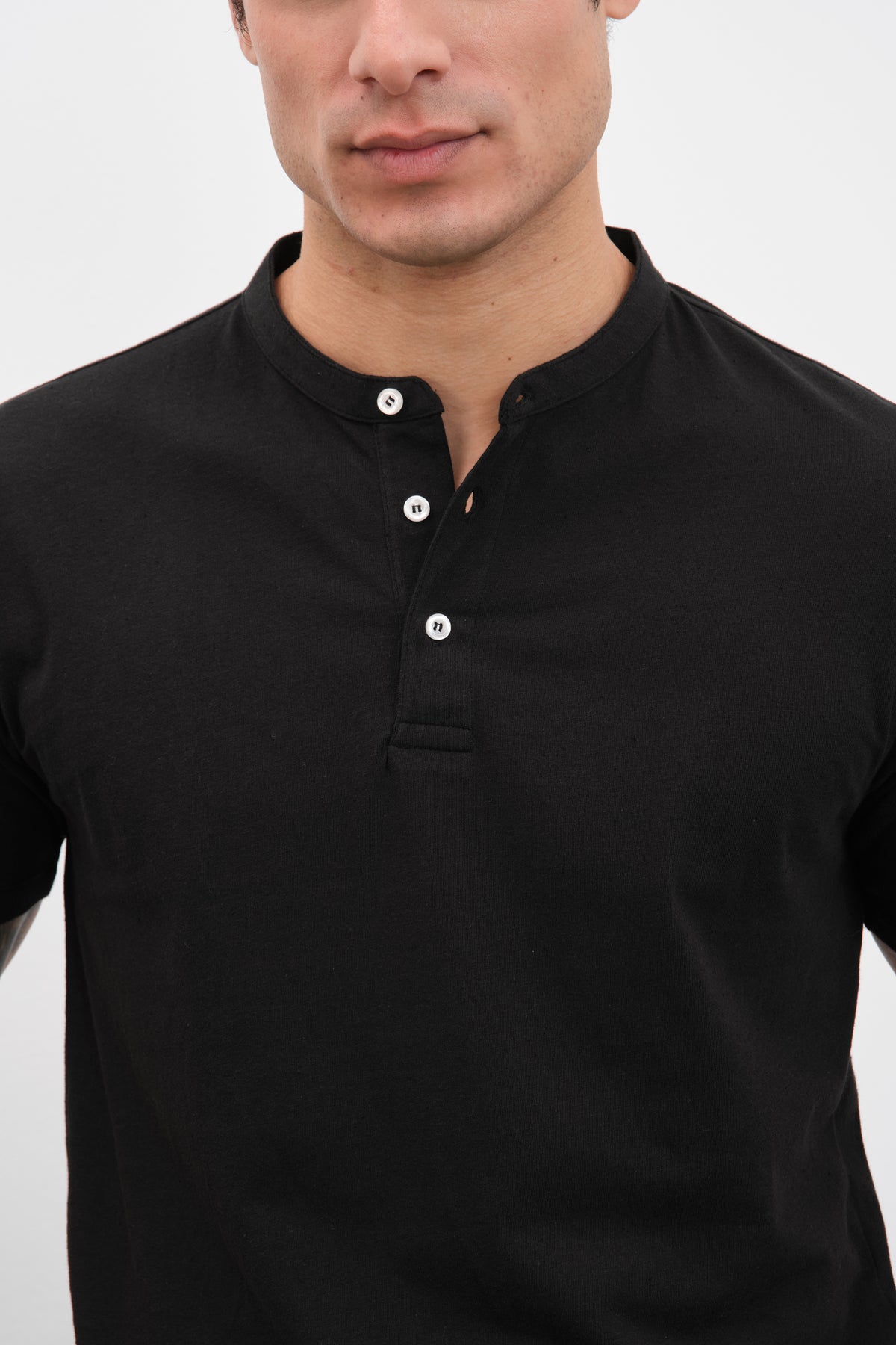 Nopeli Cotton Hakim Yakalı T-shirt