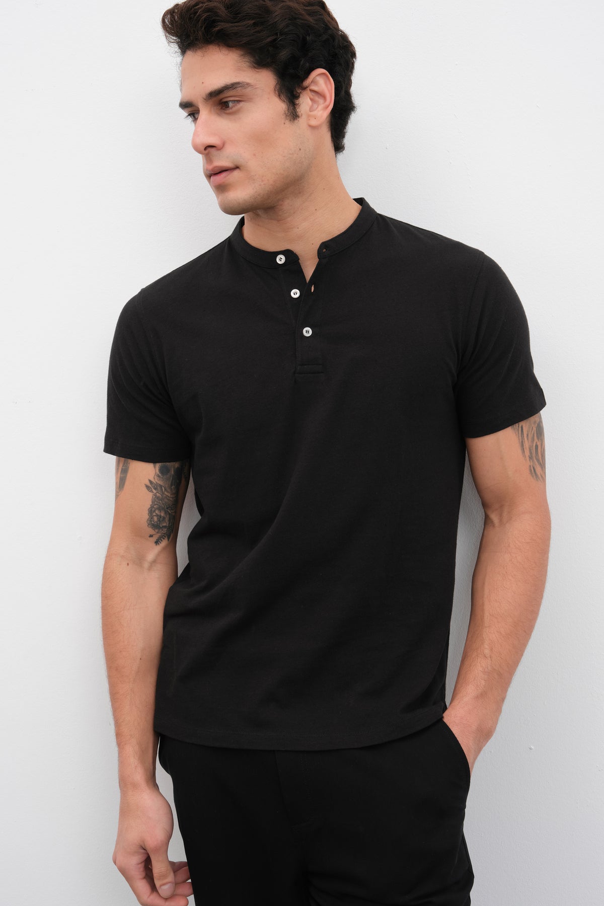 Nopeli Cotton Hakim Yakalı T-shirt