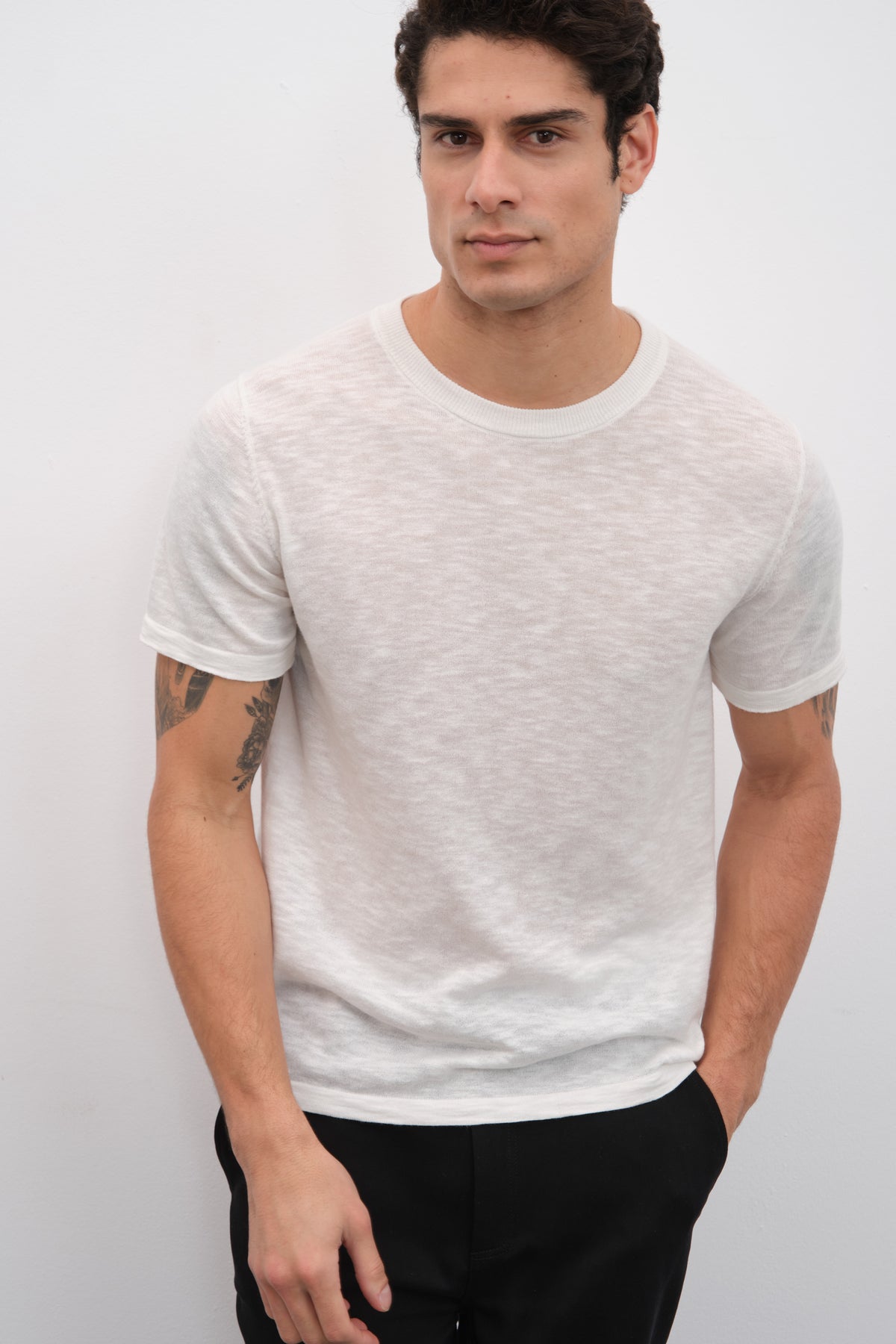 Flamlı Cotton Unisex Triko T-shirt