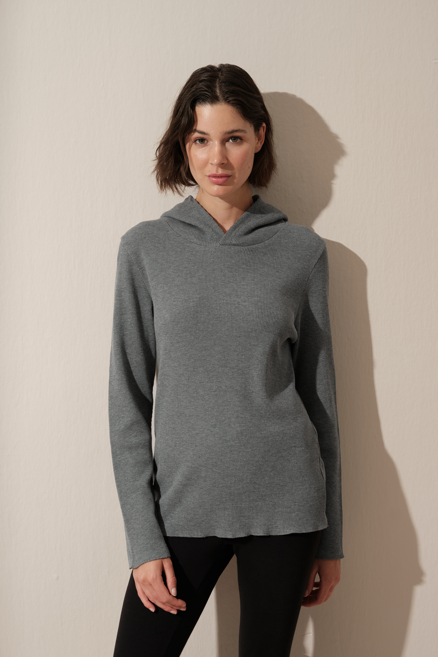 Waffle Cotton Unisex Hoodie