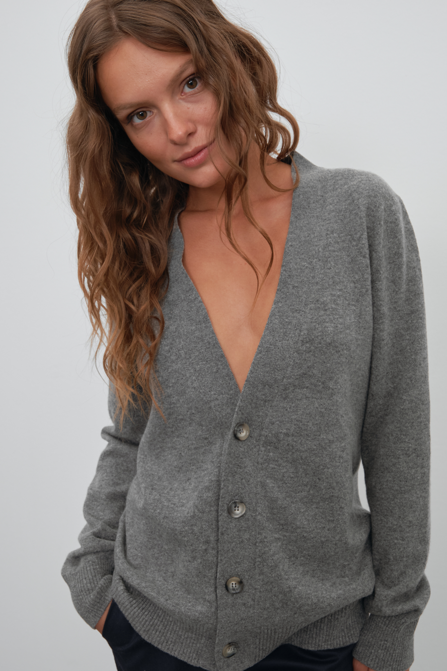 Unisex Cashmere Merino Hırka