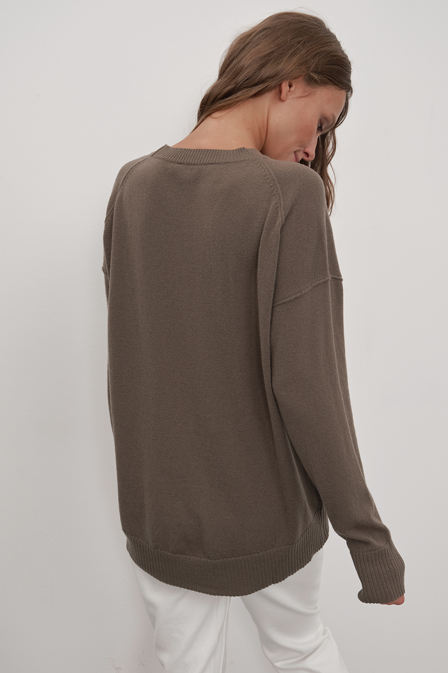 Asimetrik Detaylı Cashmere Merino Triko