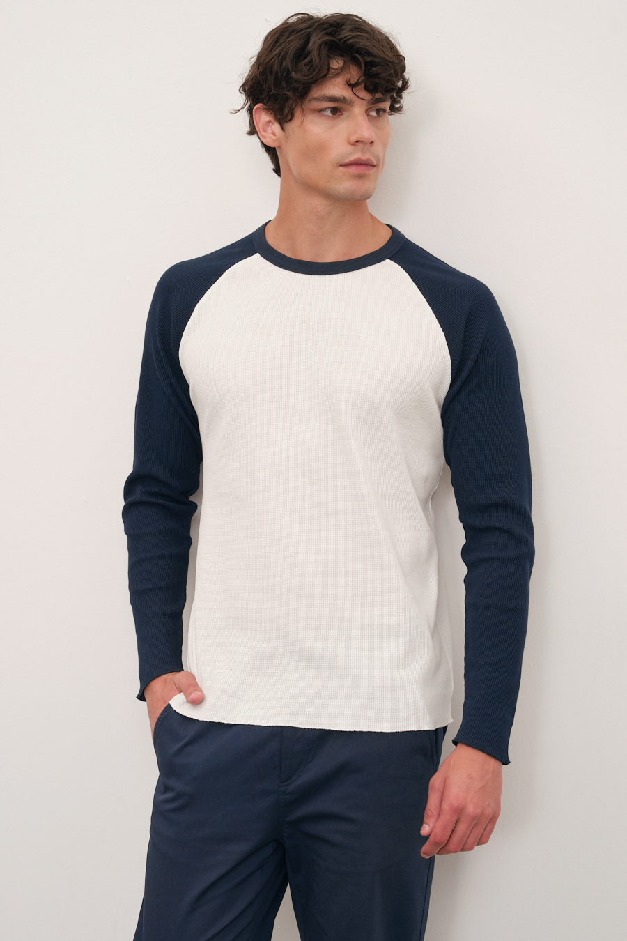 Waffle Cotton Baseball T-shirt/Sweatshirt