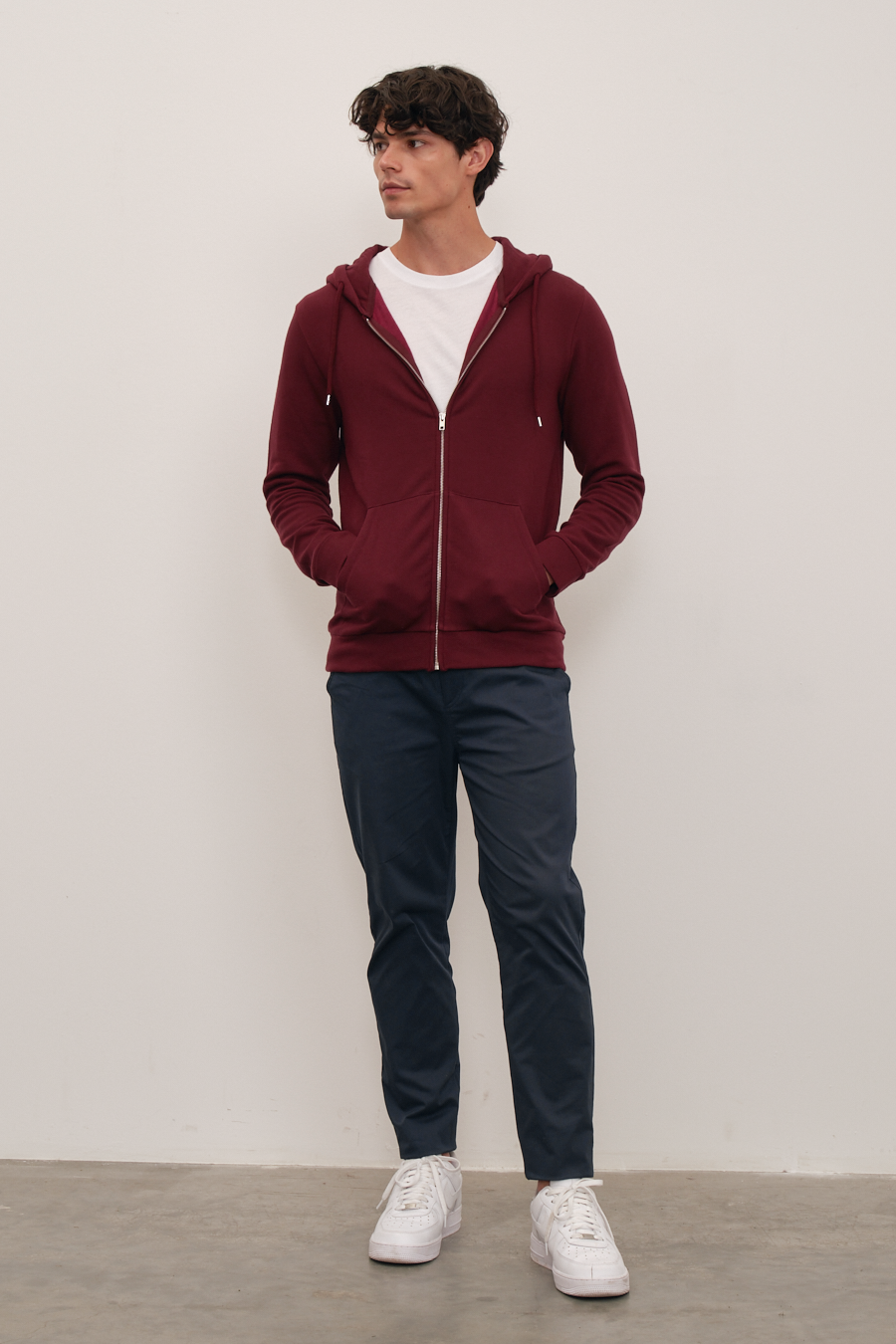 SuperSoft Modal Fleece Fermuarlı Unisex Hoodie