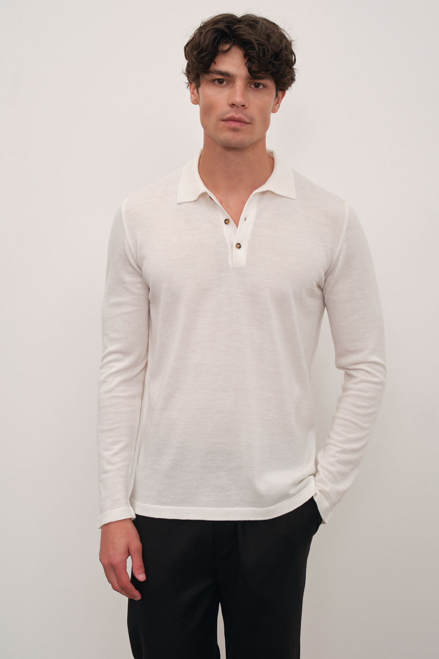 Polo Yakalı Lightweight Merino Triko