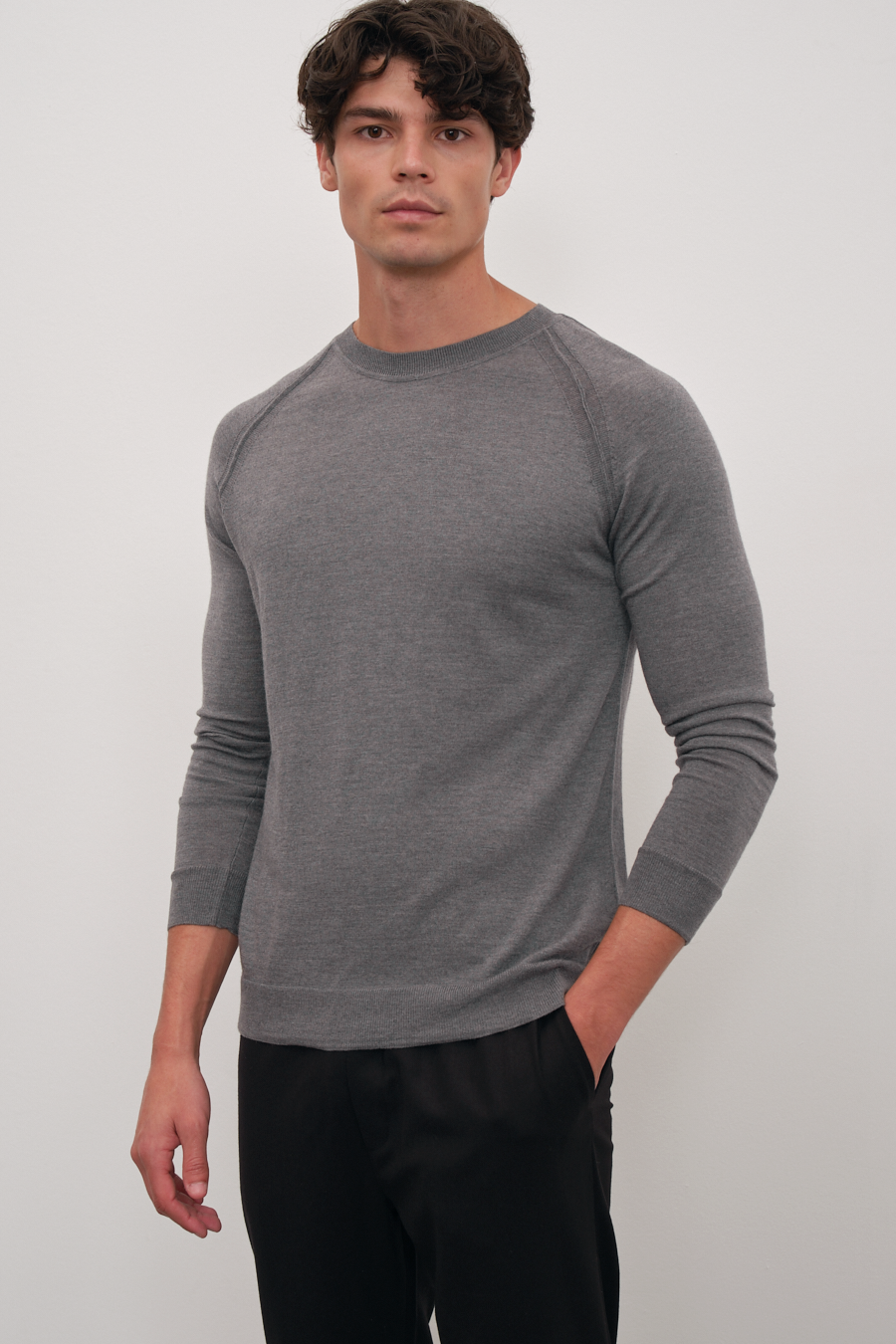 Reglan Kollu Lightweight Cashmere Merino Unisex Triko