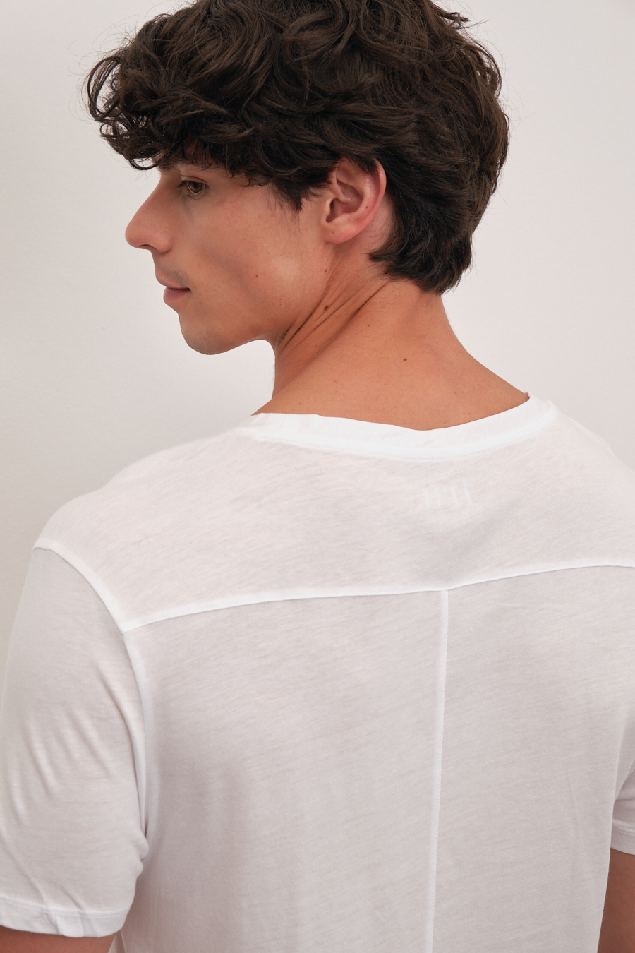 Omuz ve T Sırt Detaylı Cotton/Modal T-shirt