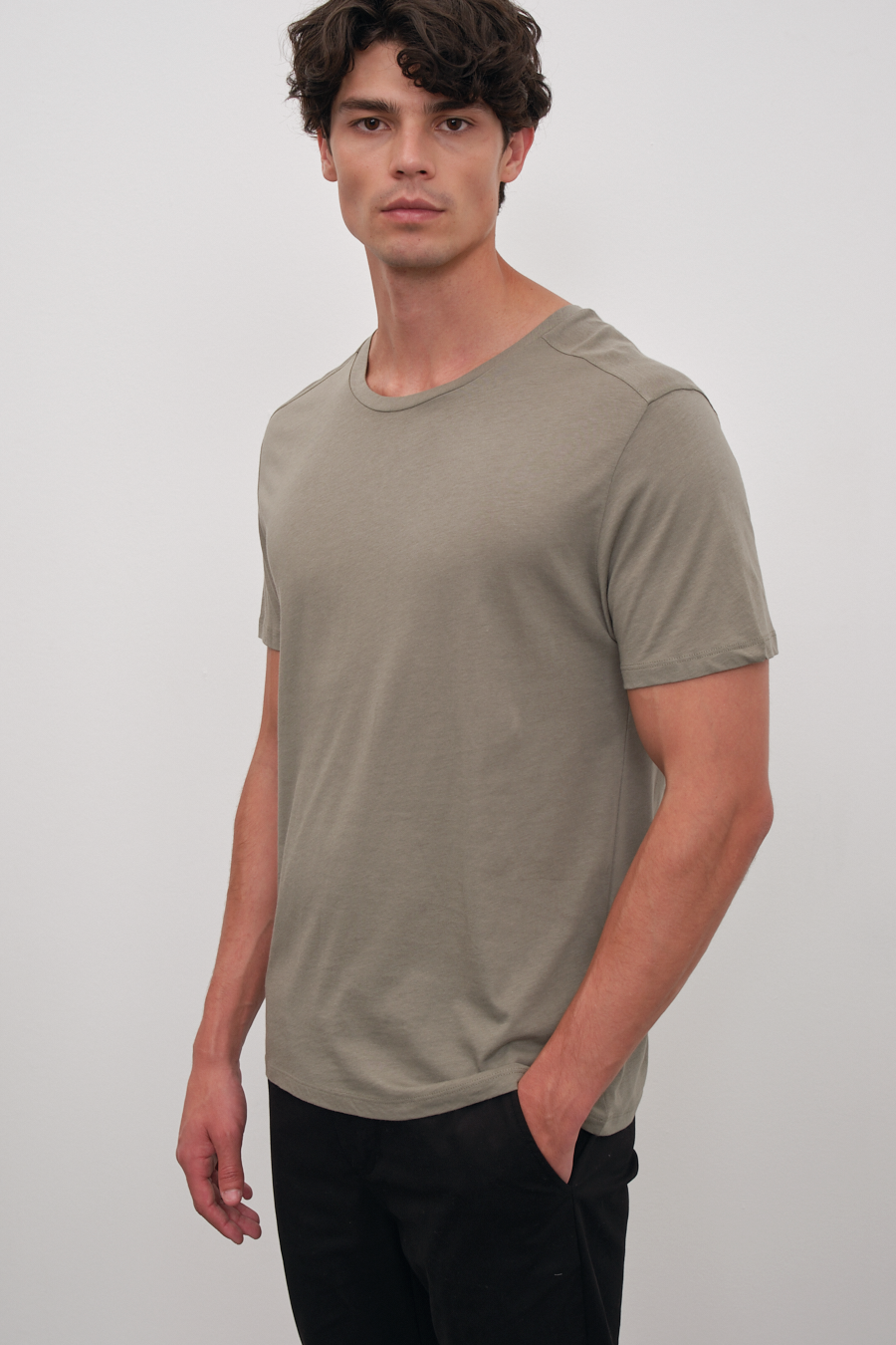 Omuz ve T Sırt Detaylı Cotton/Modal T-shirt