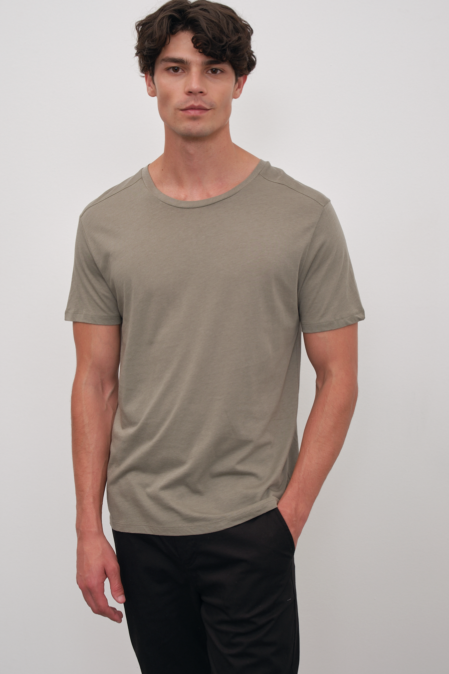 Omuz ve T Sırt Detaylı Cotton/Modal T-shirt