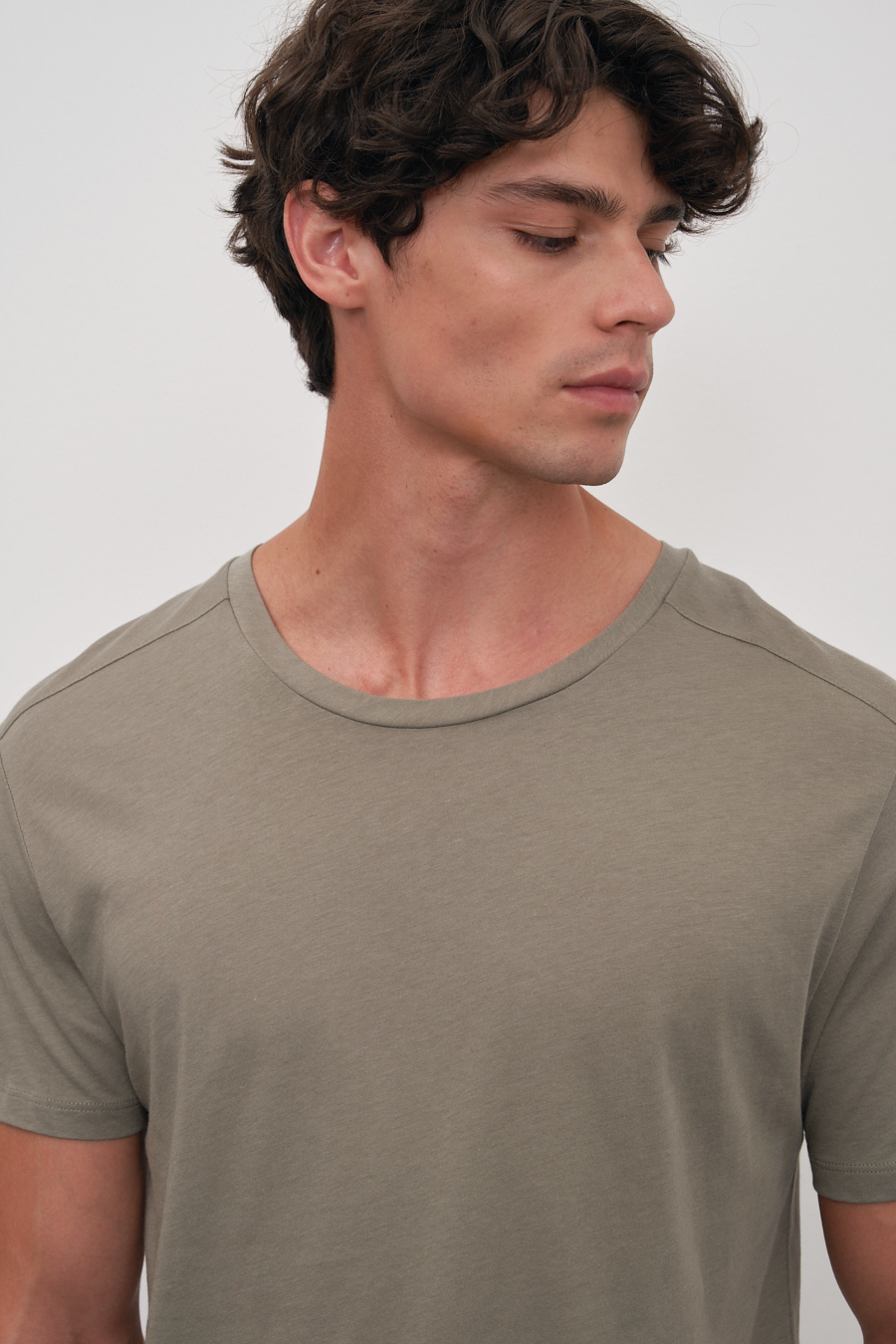 Omuz ve T Sırt Detaylı Cotton/Modal T-shirt