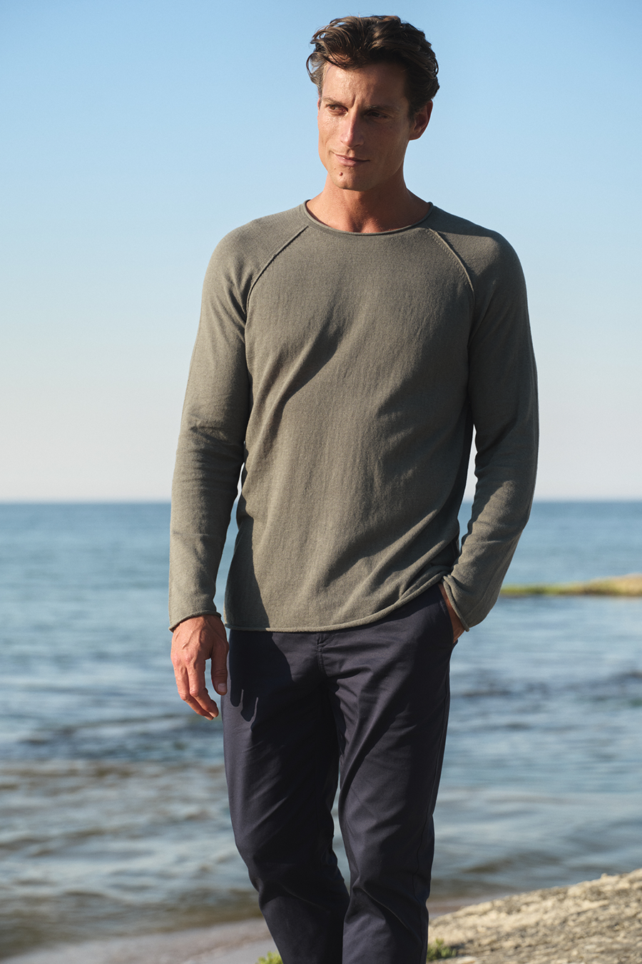 Reglan Kollu Cotton Linen Lightweight Unisex Triko