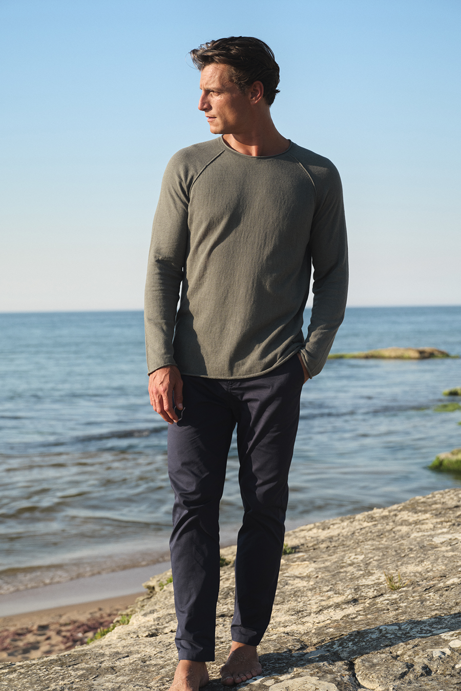 Reglan Kollu Cotton Linen Lightweight Unisex Triko