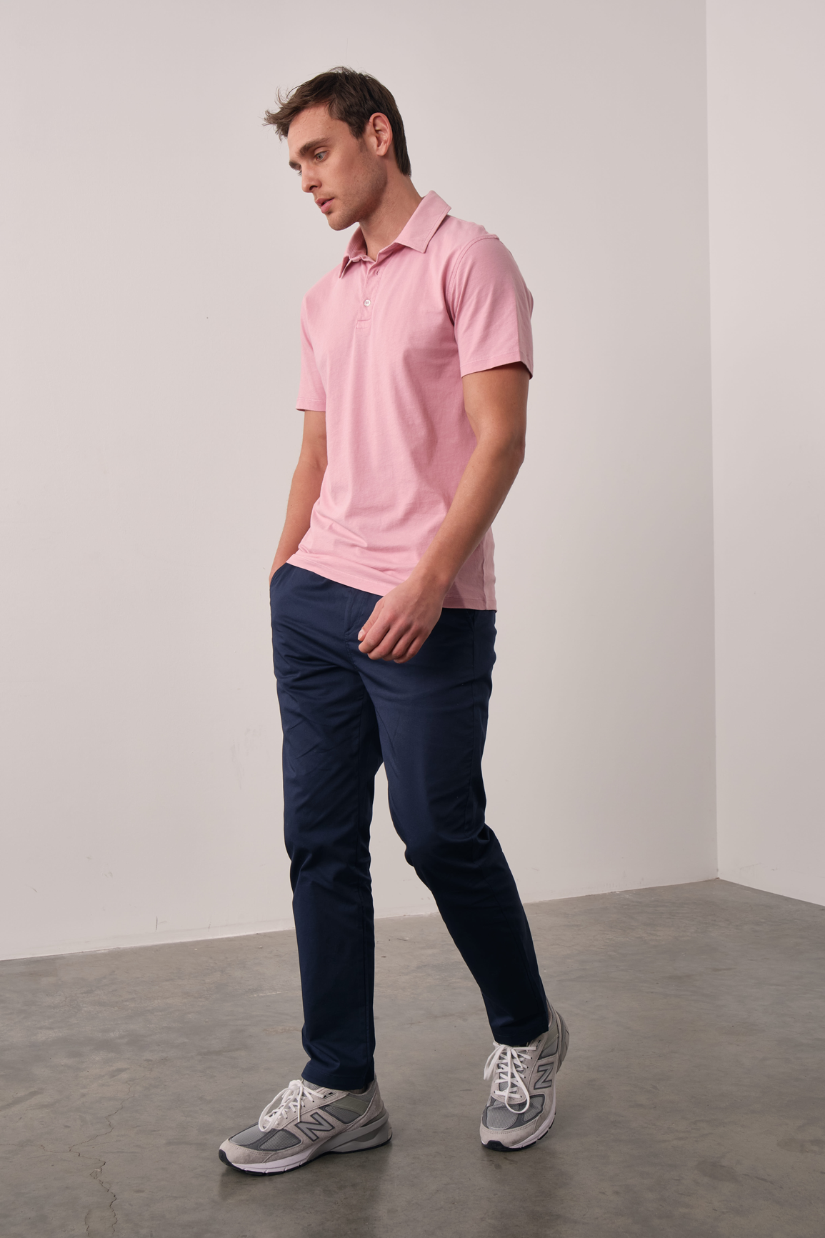 Garment-Dyed Cotton Polo Yakalı T-shirt