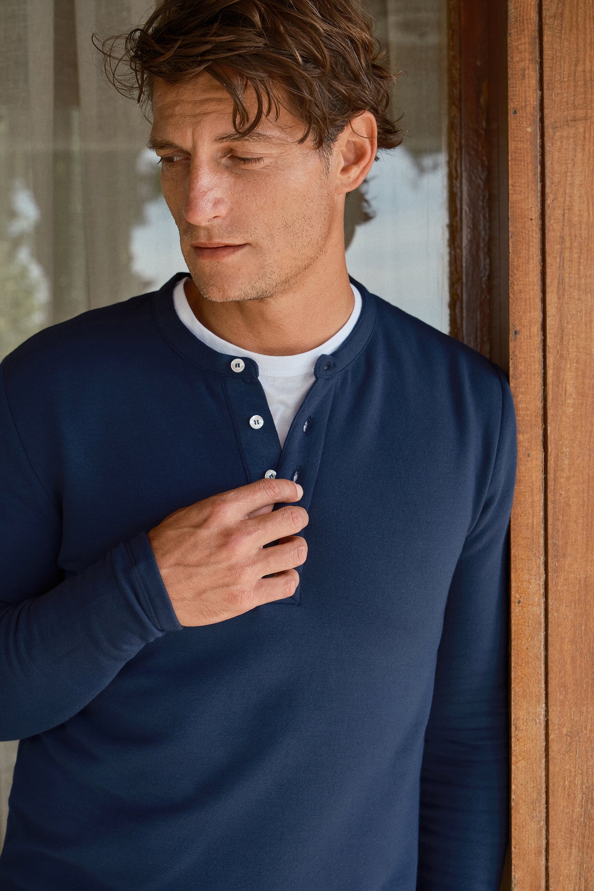 SuperSoft Modal Fleece Düğmeli Sweatshirt