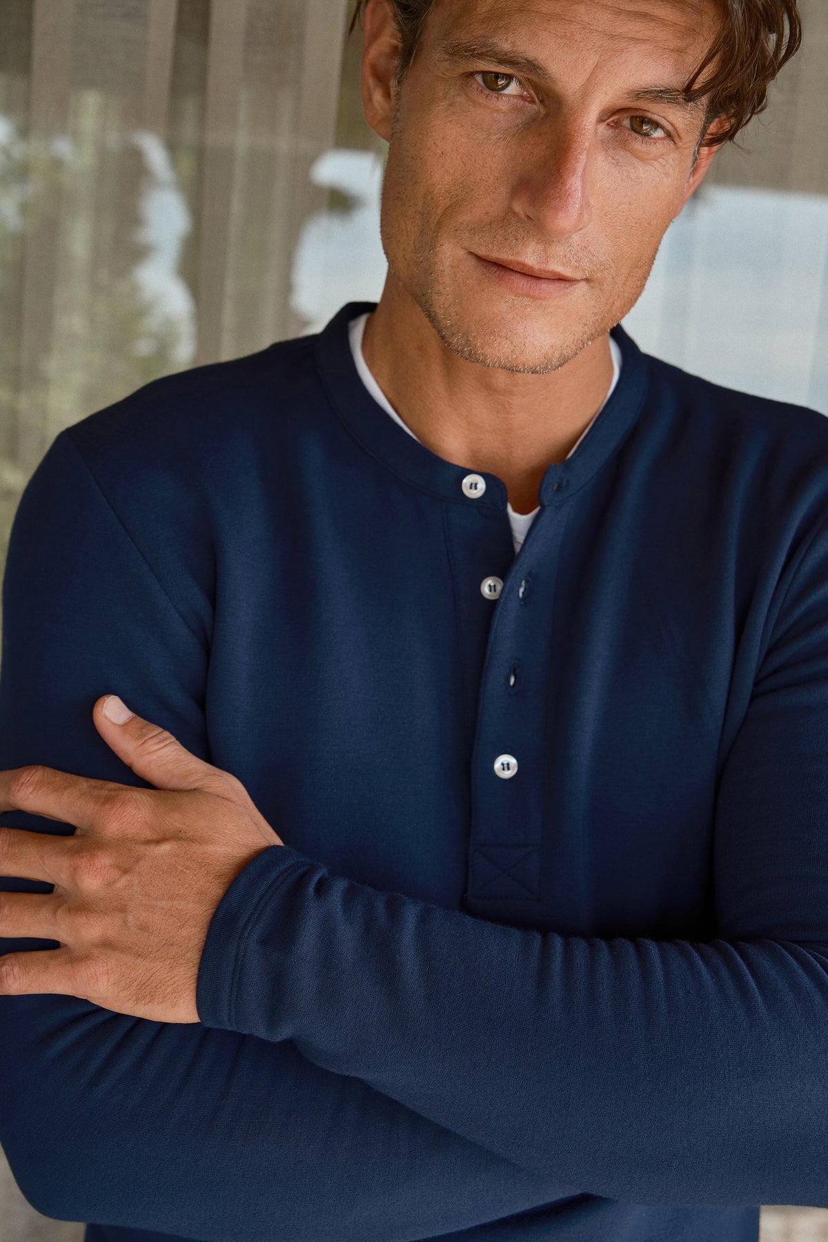 SuperSoft Modal Fleece Düğmeli Sweatshirt