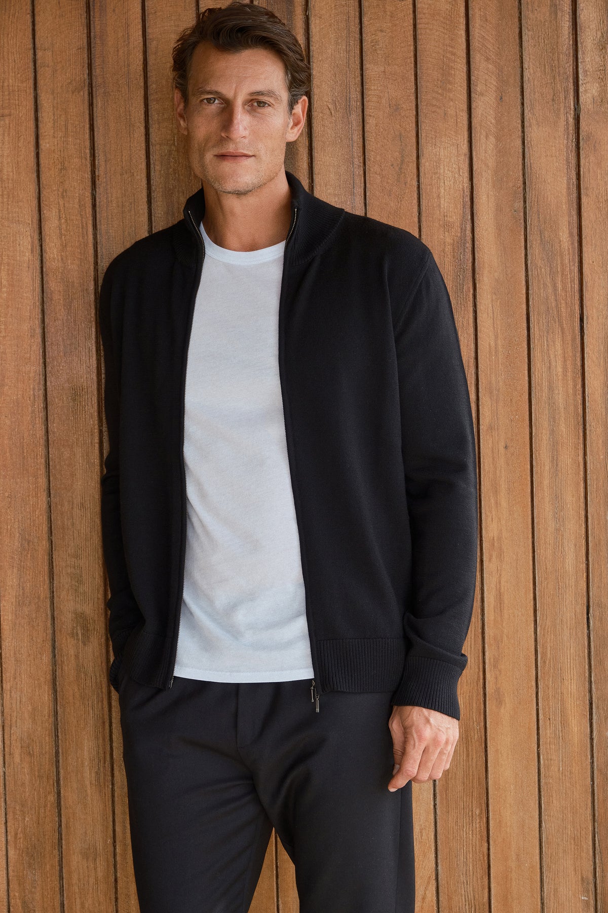 Fermuarlı Merino Unisex Triko