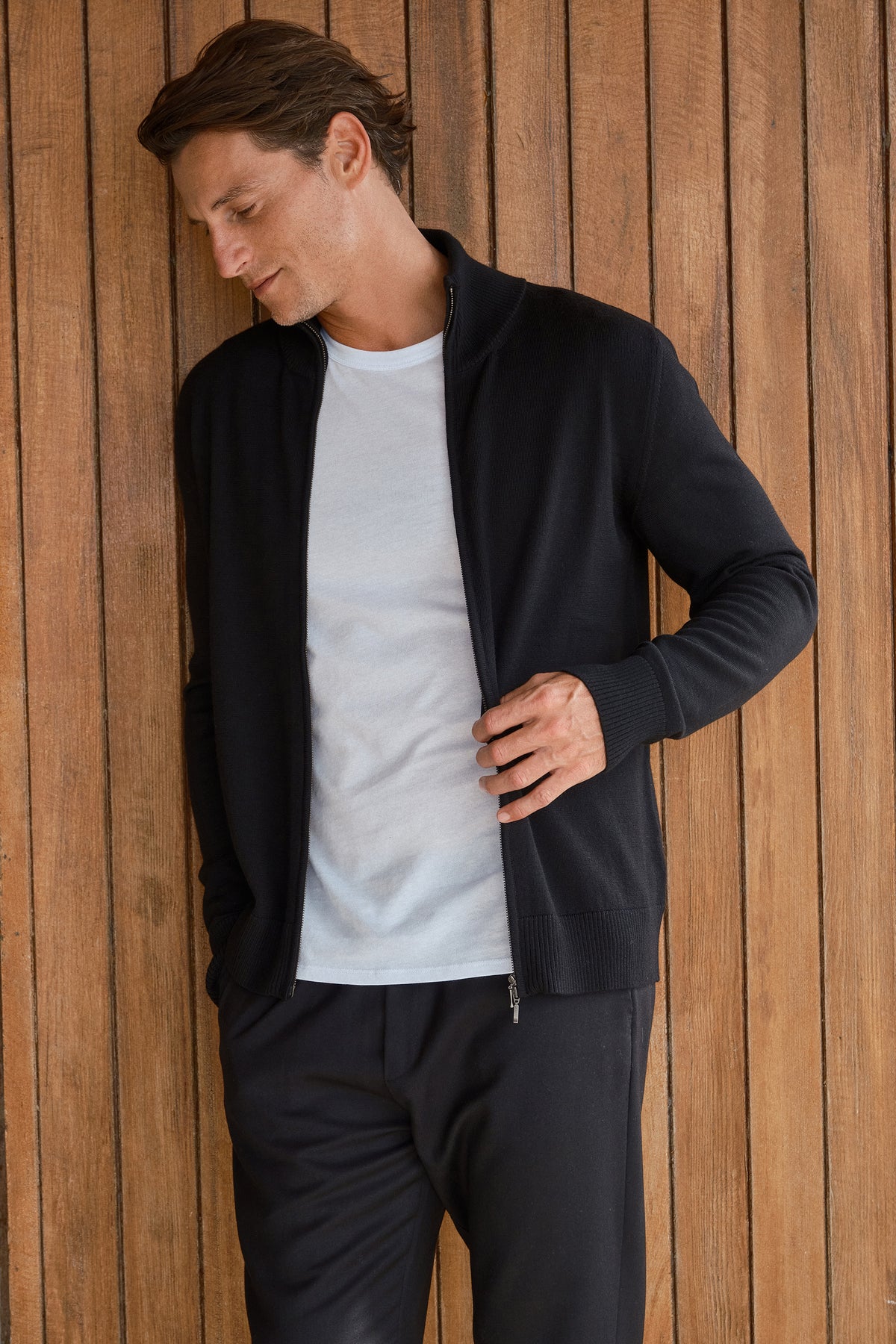 Fermuarlı Merino Unisex Triko