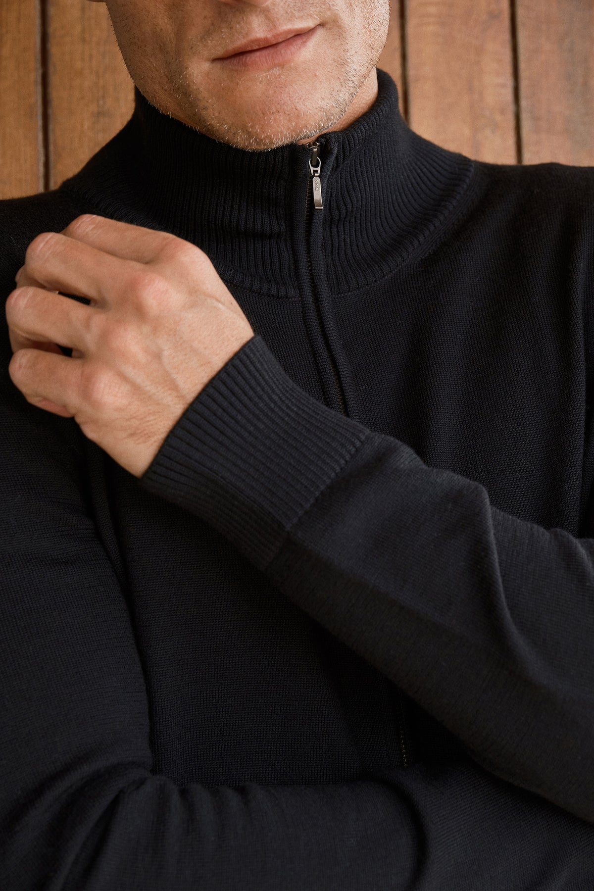 Fermuarlı Merino Unisex Triko