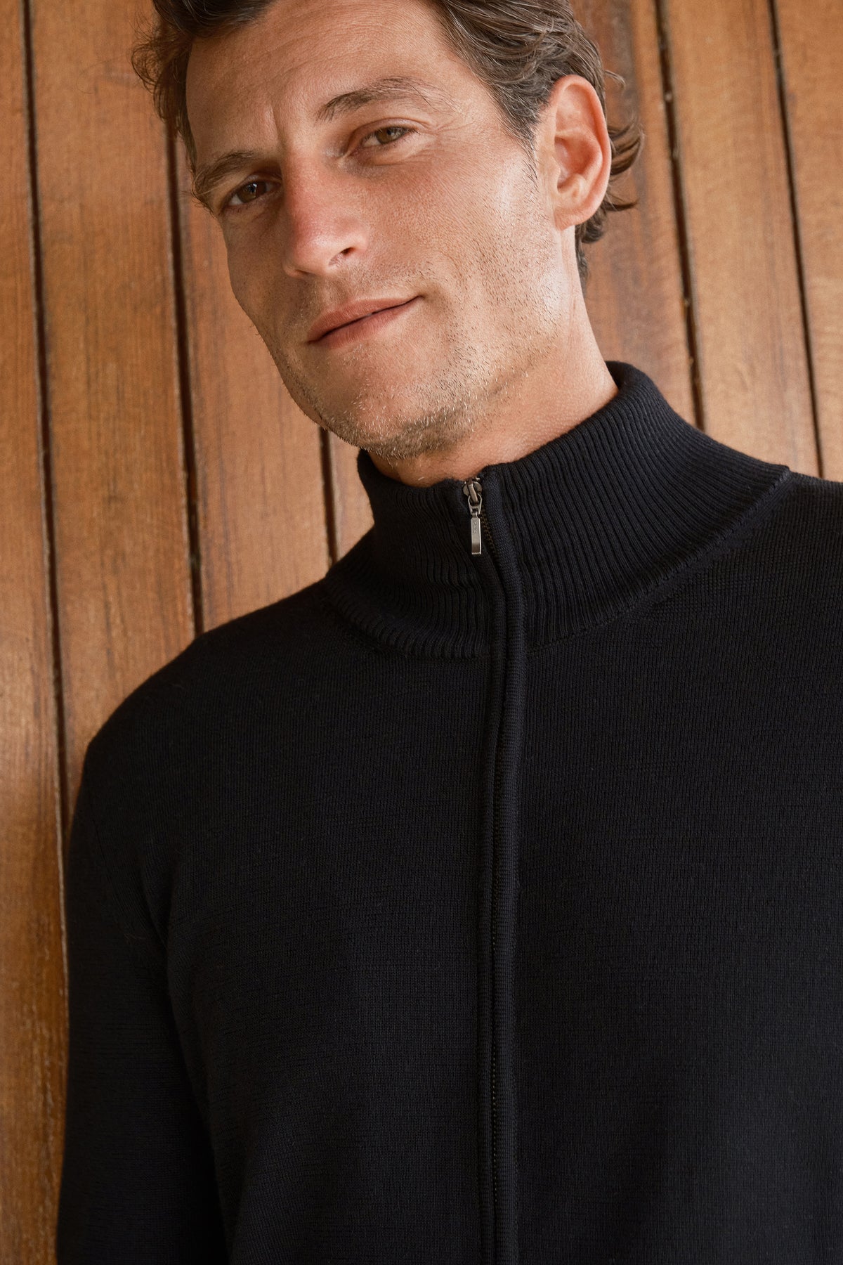 Fermuarlı Merino Unisex Triko