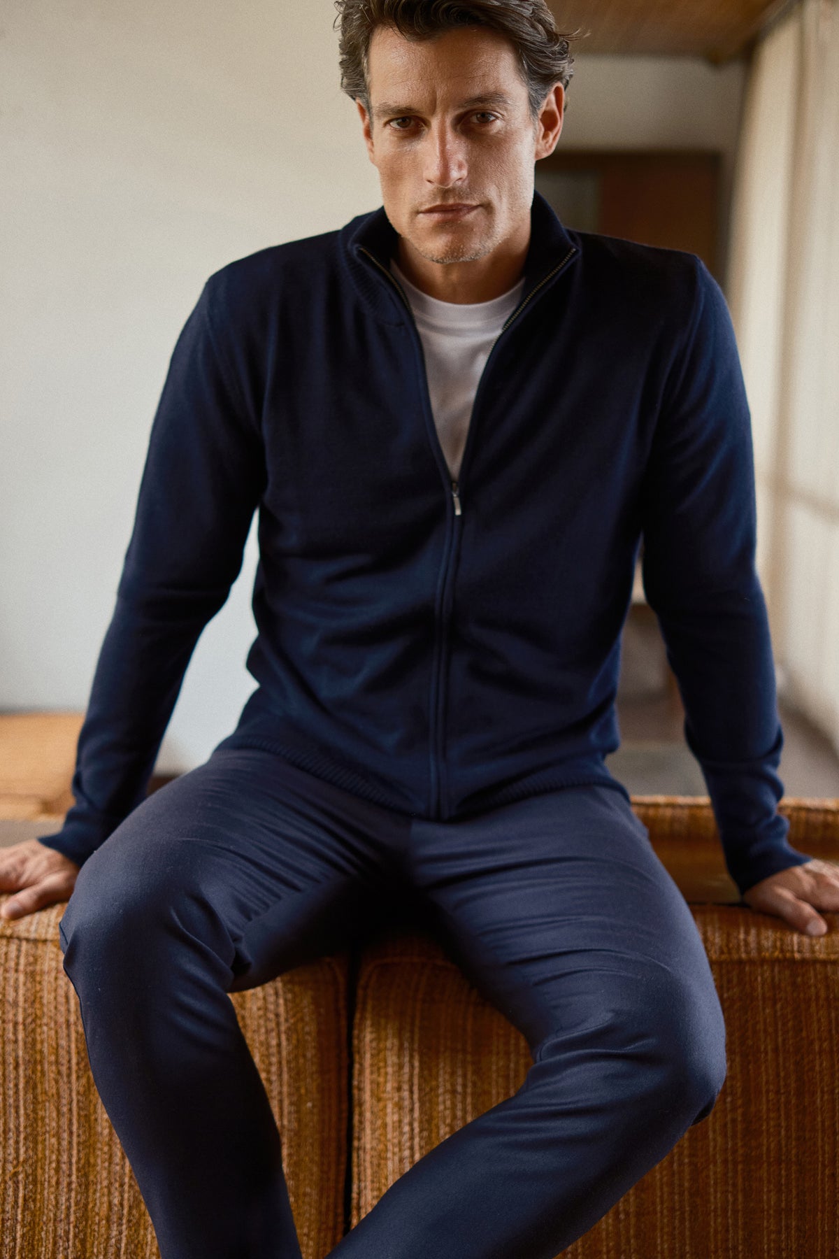 Fermuarlı Merino Unisex Triko