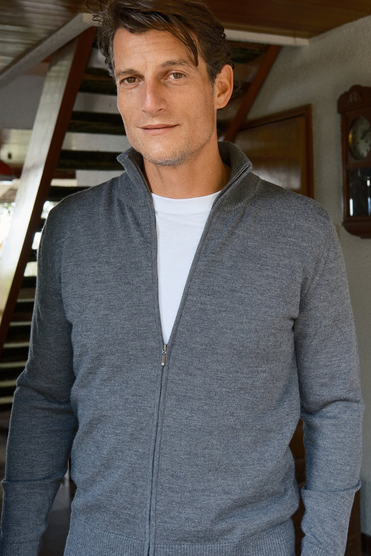 Fermuarlı Merino Unisex Triko