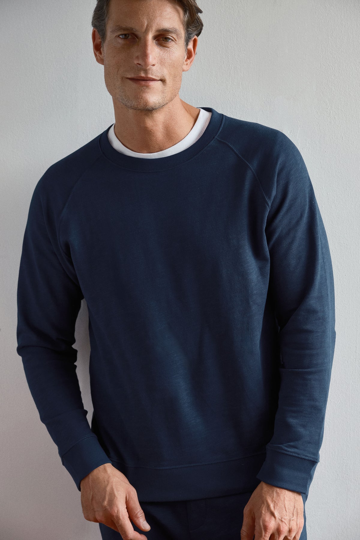 Flamlı Cotton Reglan Kollu Unisex Sweatshirt