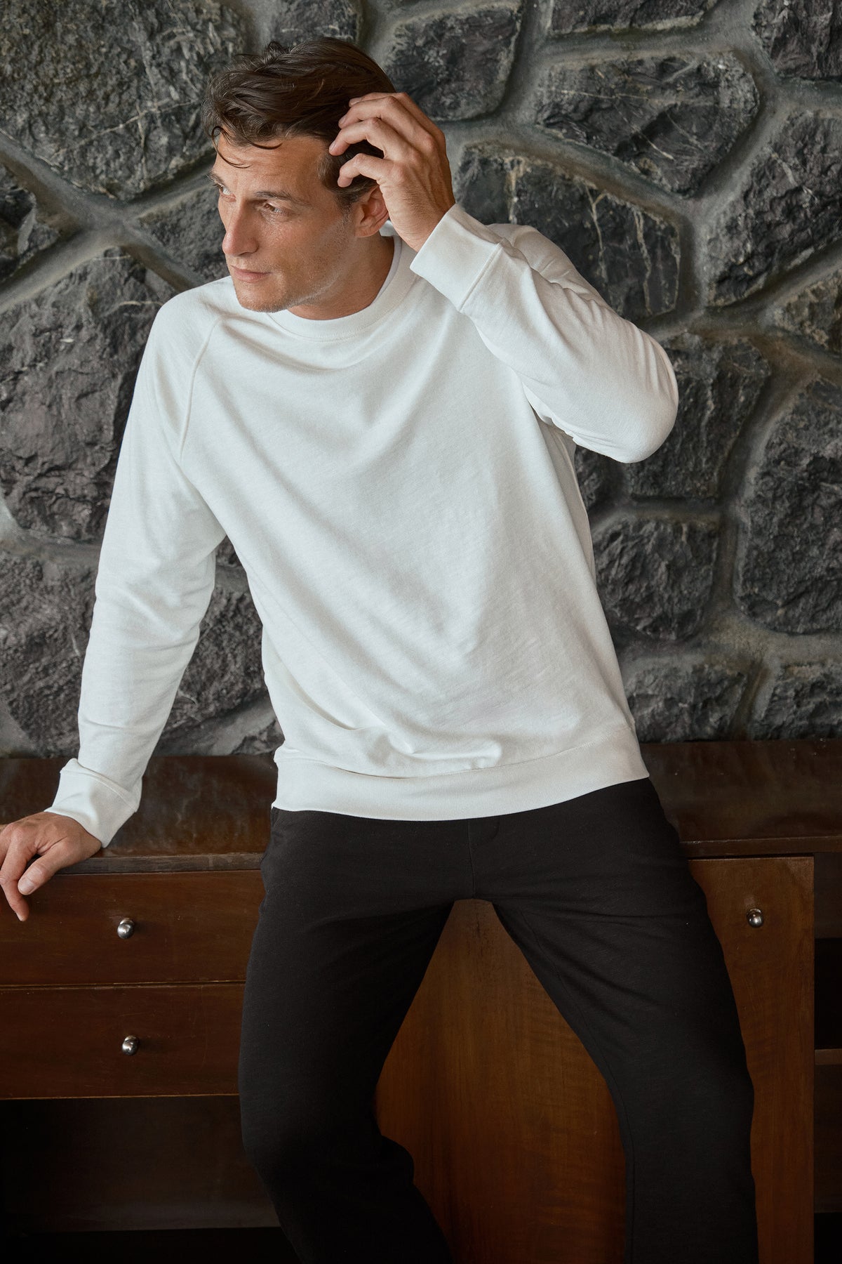 Flamlı Cotton Reglan Kollu Unisex Sweatshirt