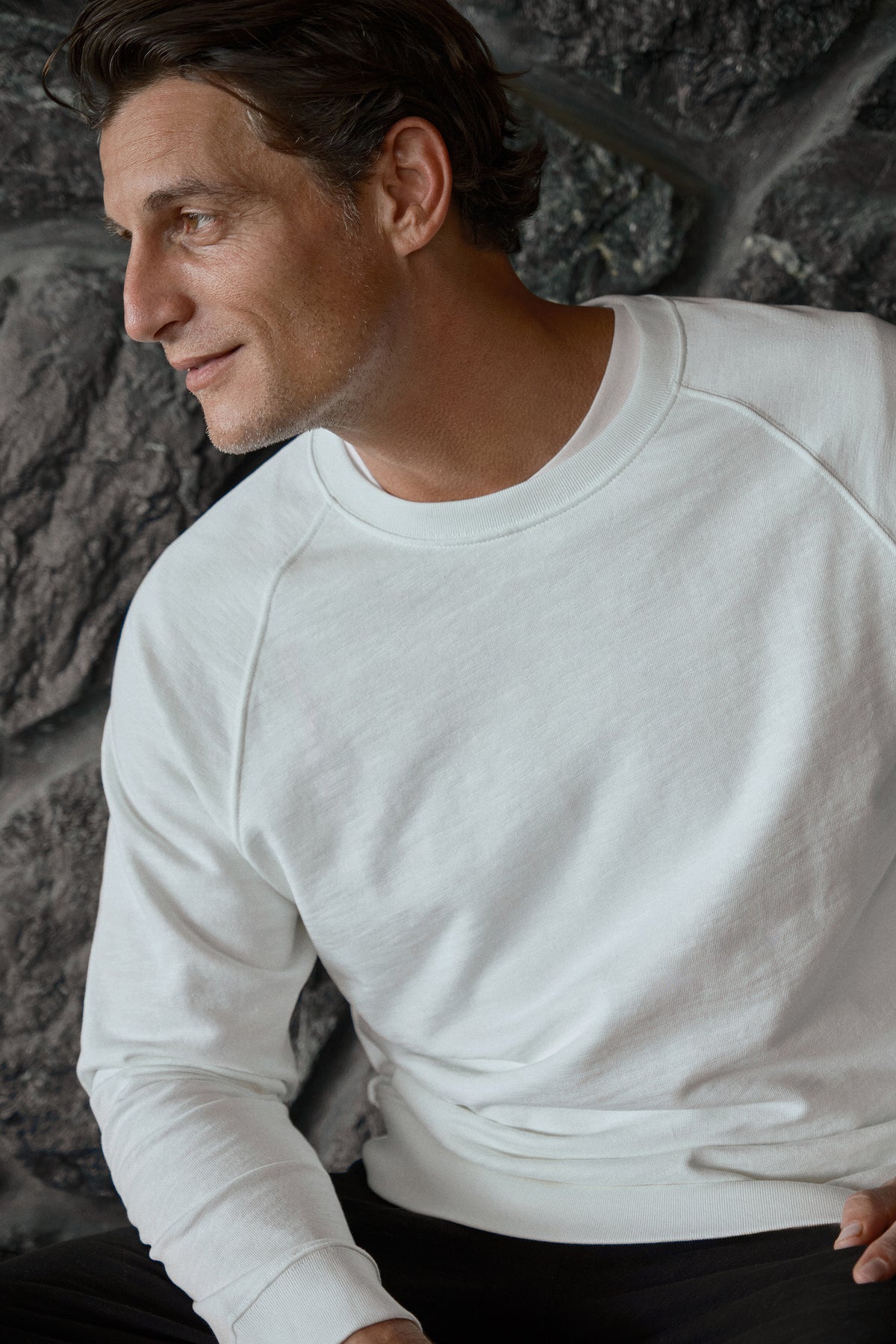 Flamlı Cotton Reglan Kollu Unisex Sweatshirt