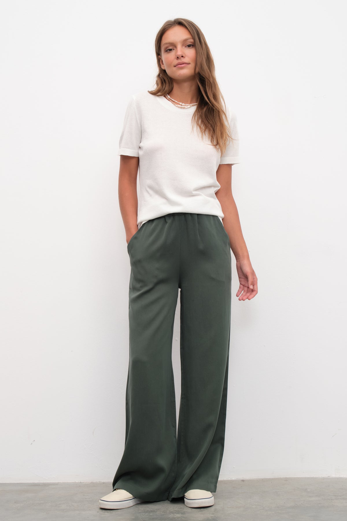Pull-On TENCEL™ Palazzo Pantolon