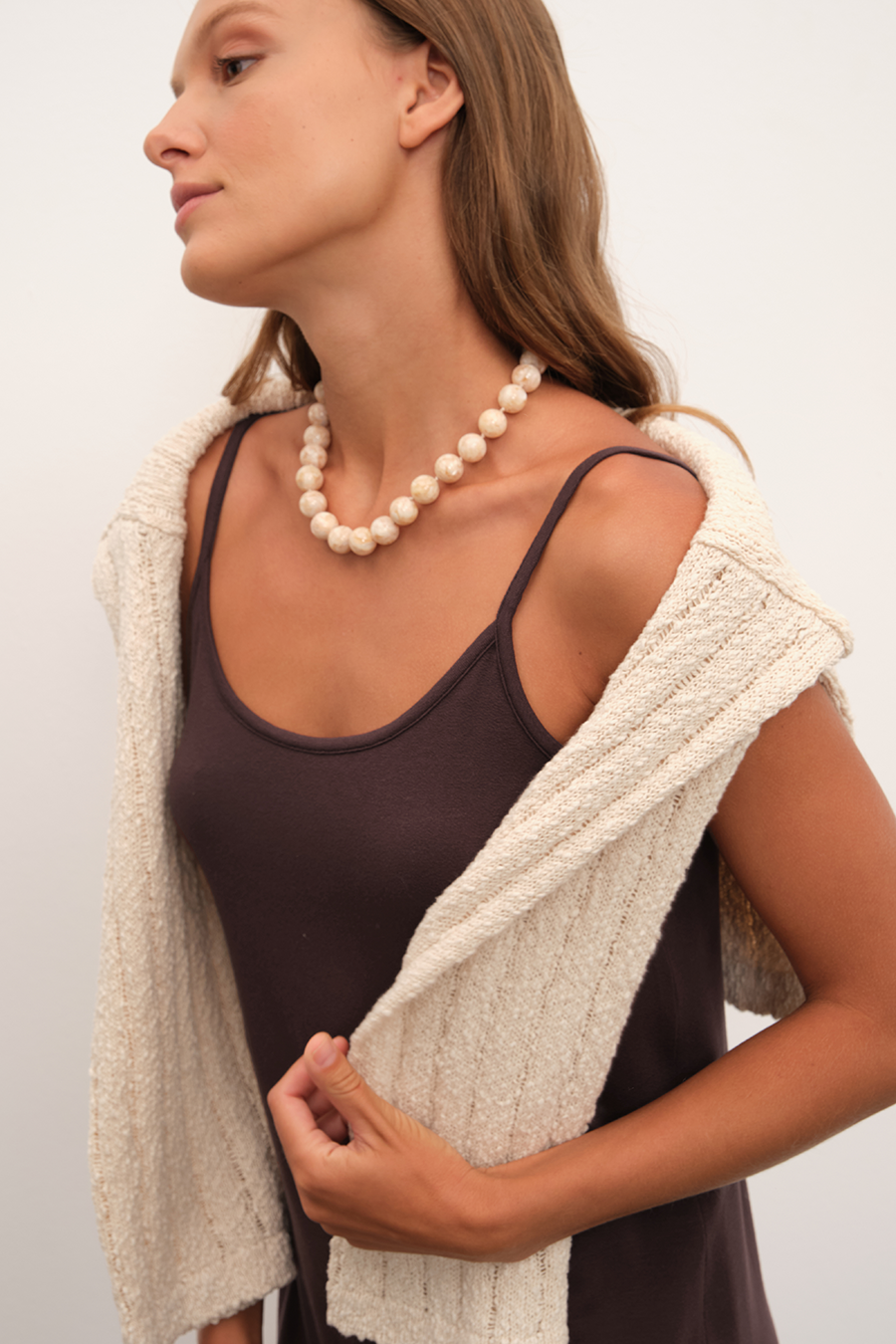 Krep TENCEL™ Slip Midi Elbise