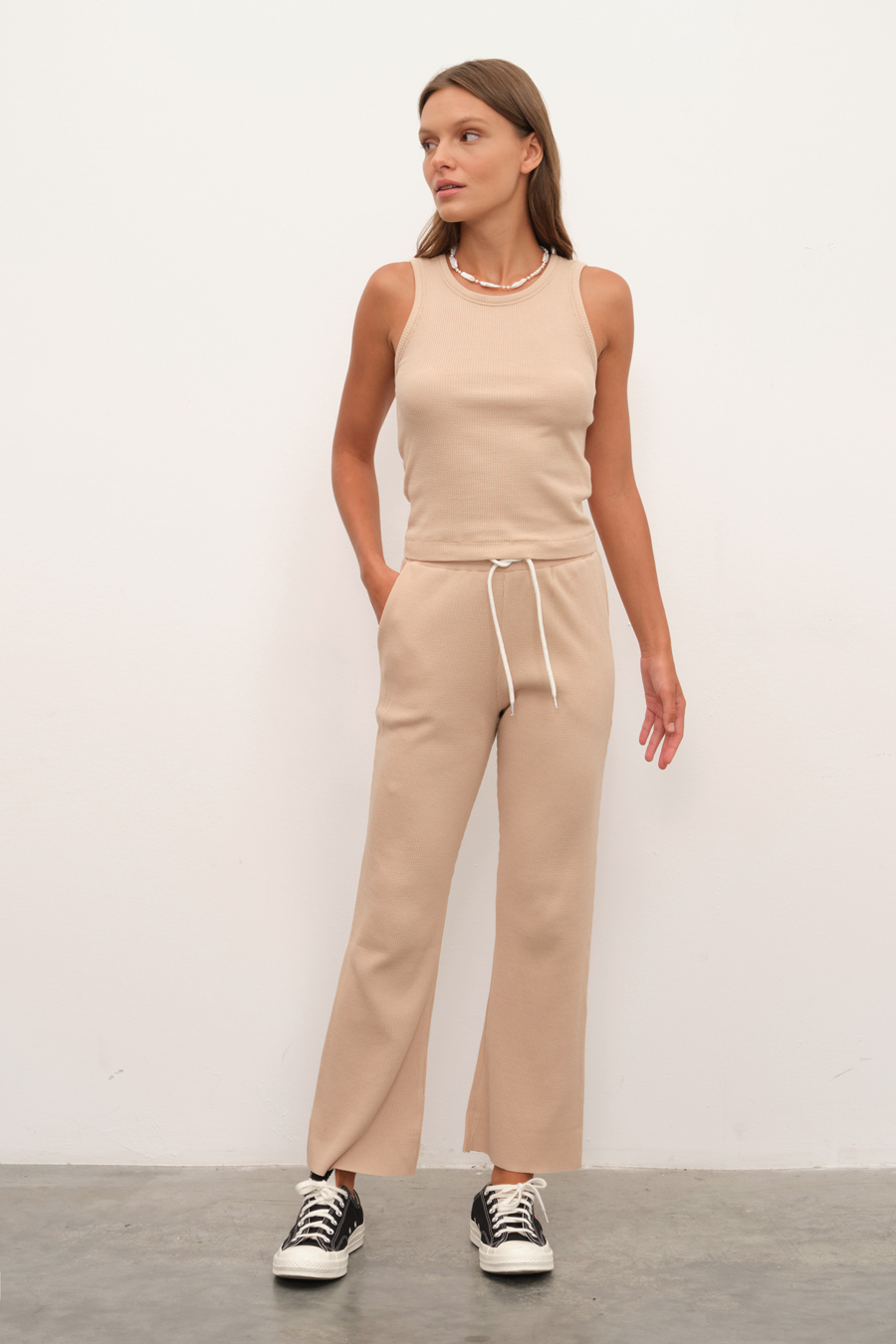 Waffle Cotton Crop Atlet