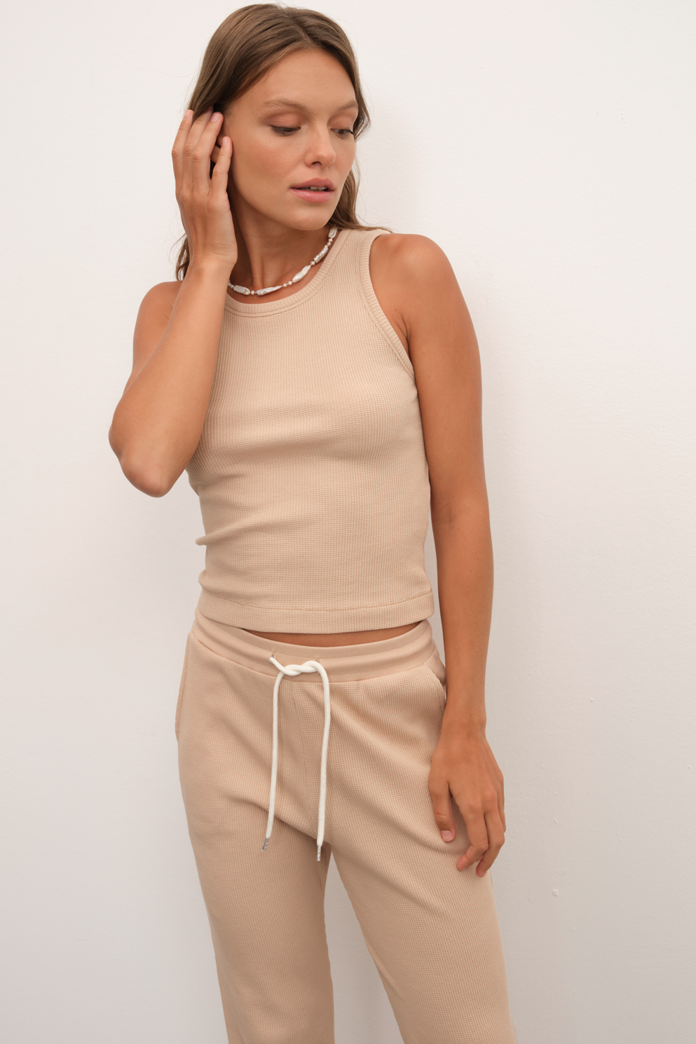 Waffle Cotton Crop Atlet