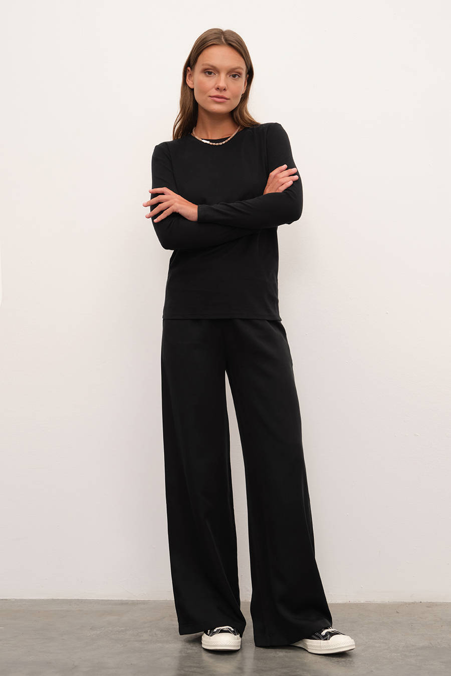 Everyday Cotton Uzun Kollu T-shirt