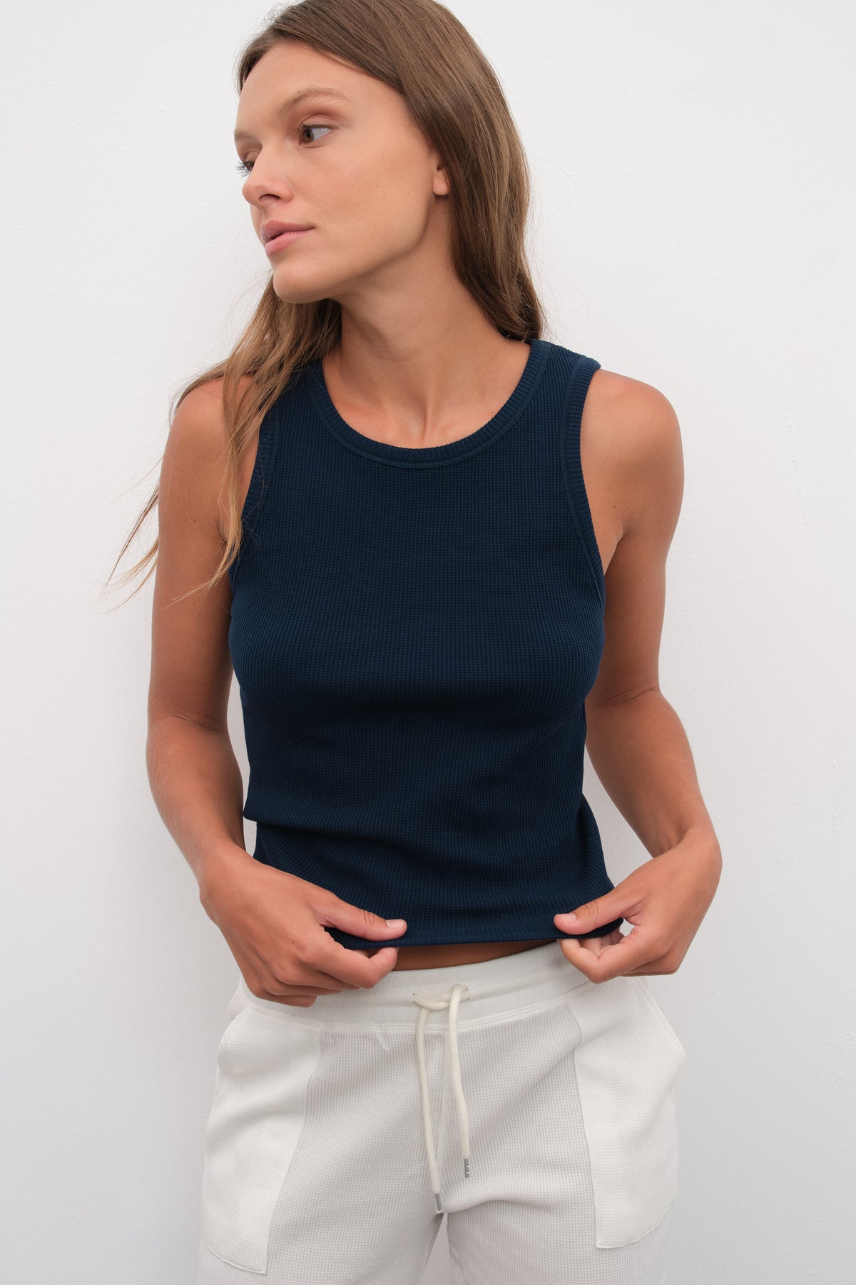 Waffle Cotton Crop Atlet