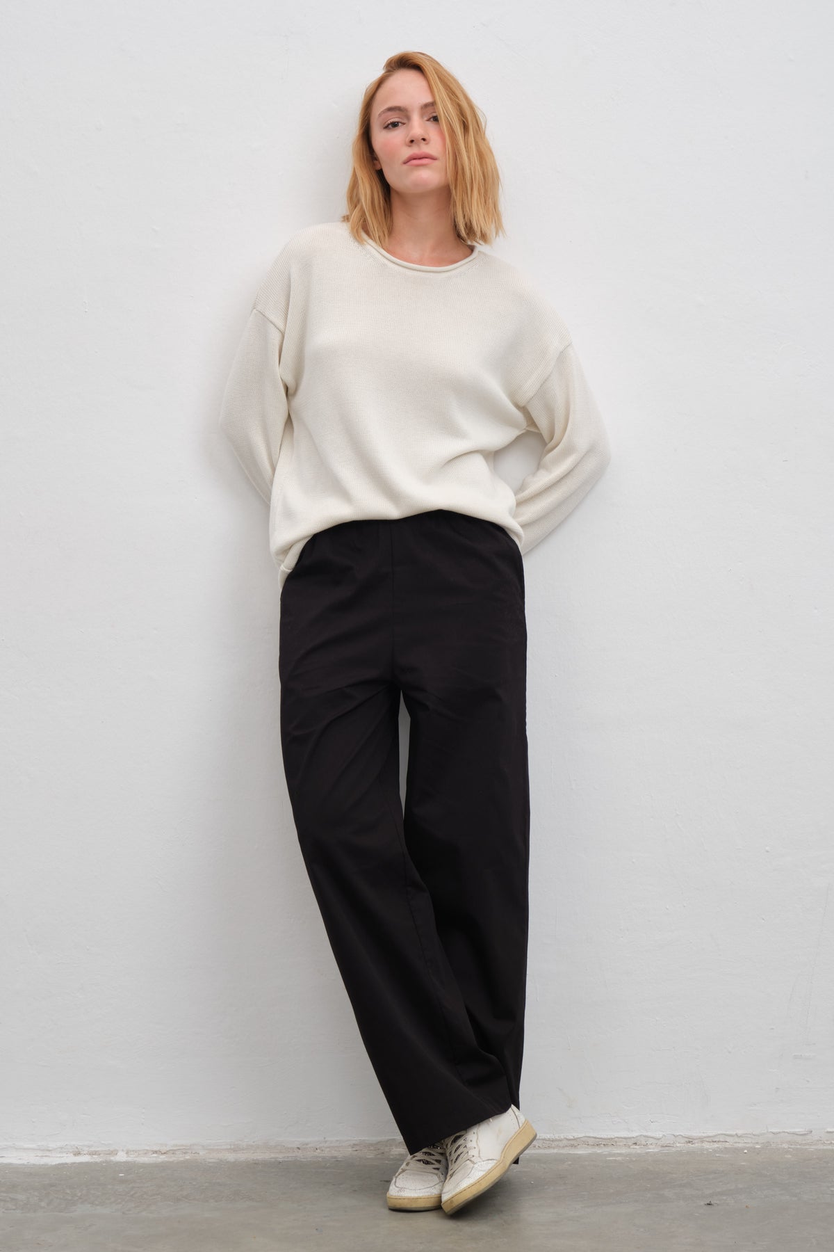 Pull-On Cotton Gabardin Pantolon