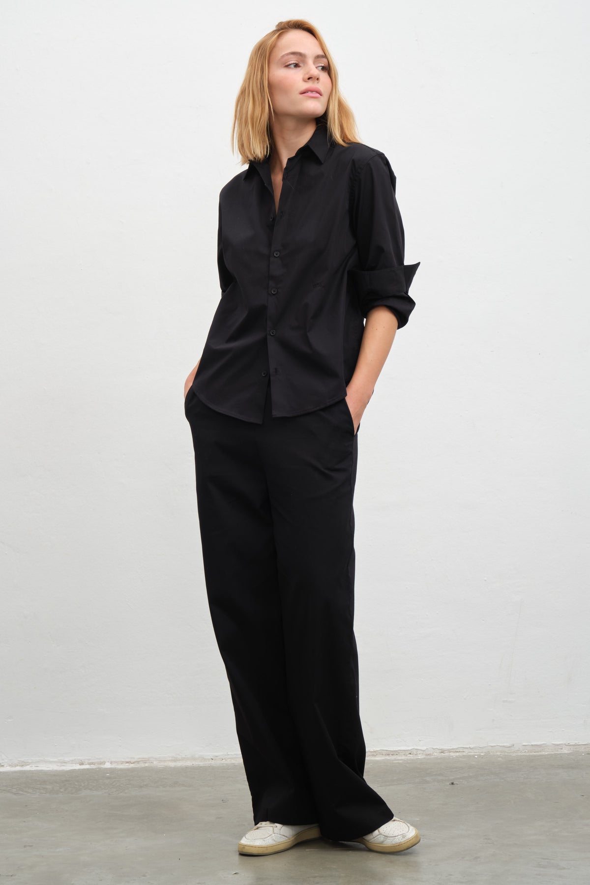 Pull-On Cotton Gabardin Pantolon