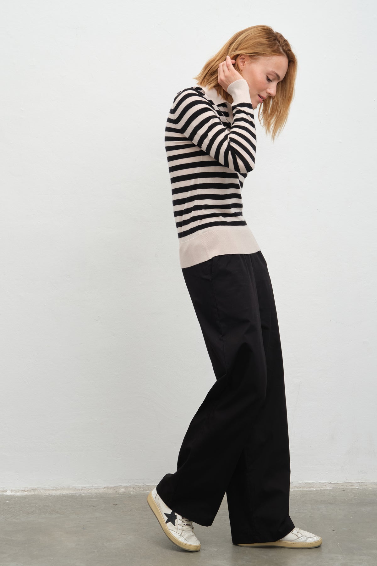 Polo Yakalı Lightweight Cashmere Merino Fitted Triko