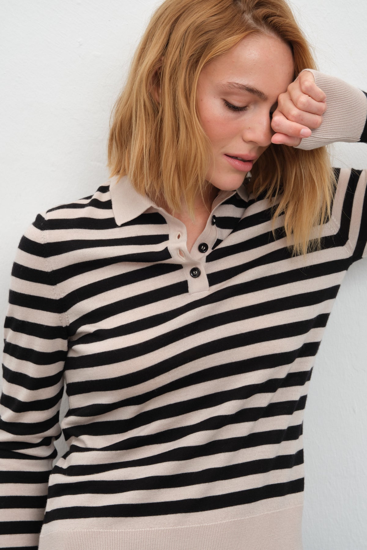 Polo Yakalı Lightweight Cashmere Merino Fitted Triko