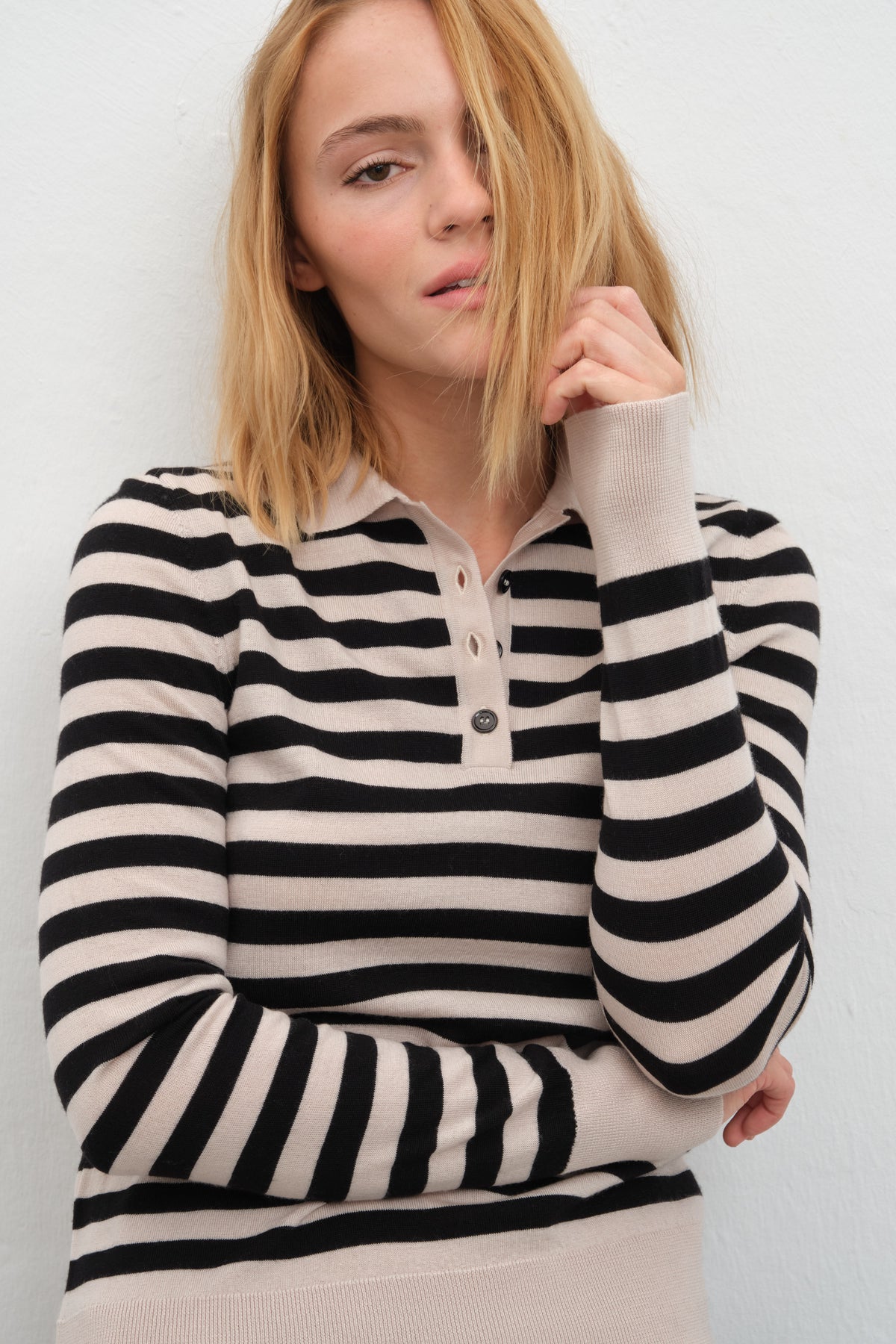 Polo Yakalı Lightweight Cashmere Merino Fitted Triko