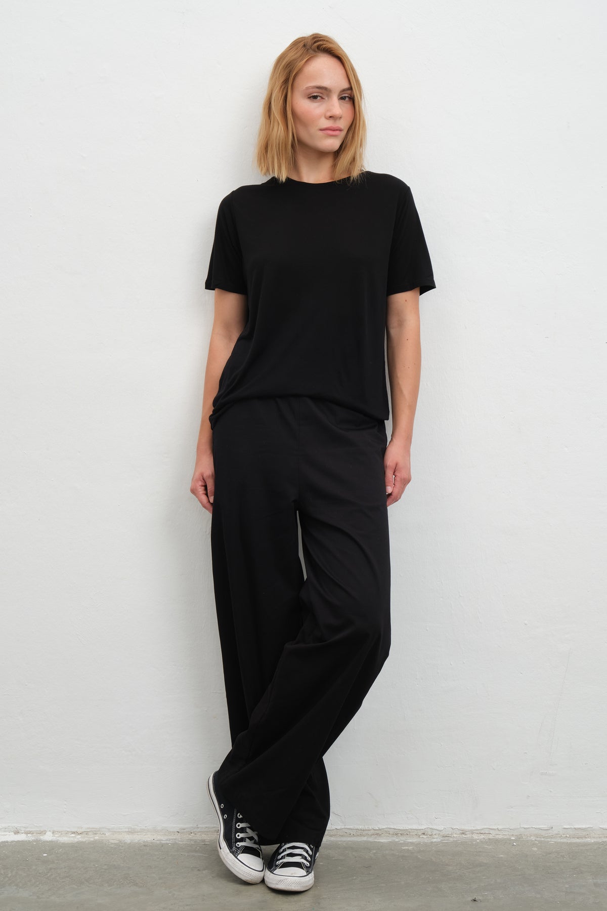 Featherweight Bisiklet Yakalı Lyocell T-shirt (TENCEL™)