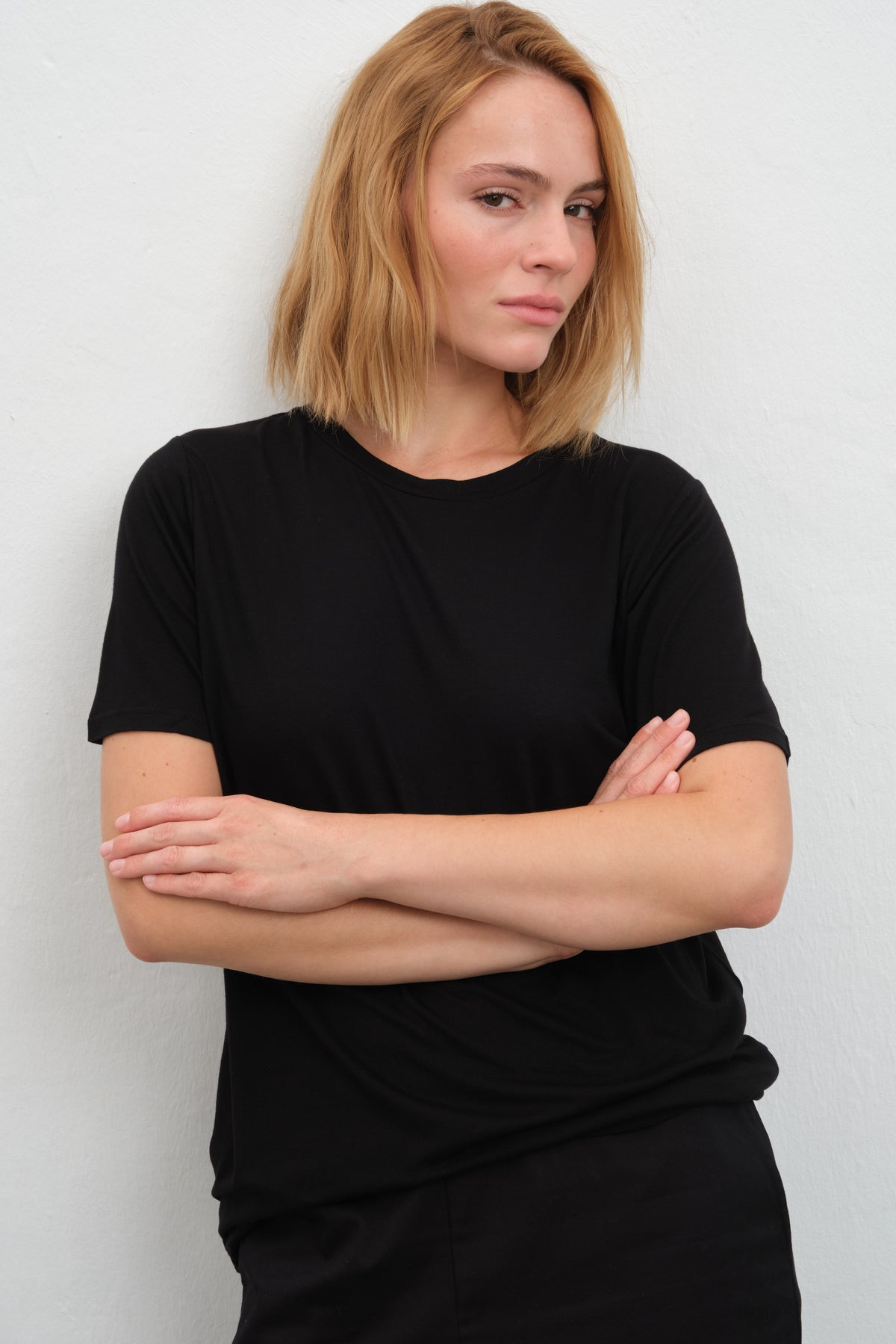 Featherweight Bisiklet Yakalı Lyocell T-shirt (TENCEL™)