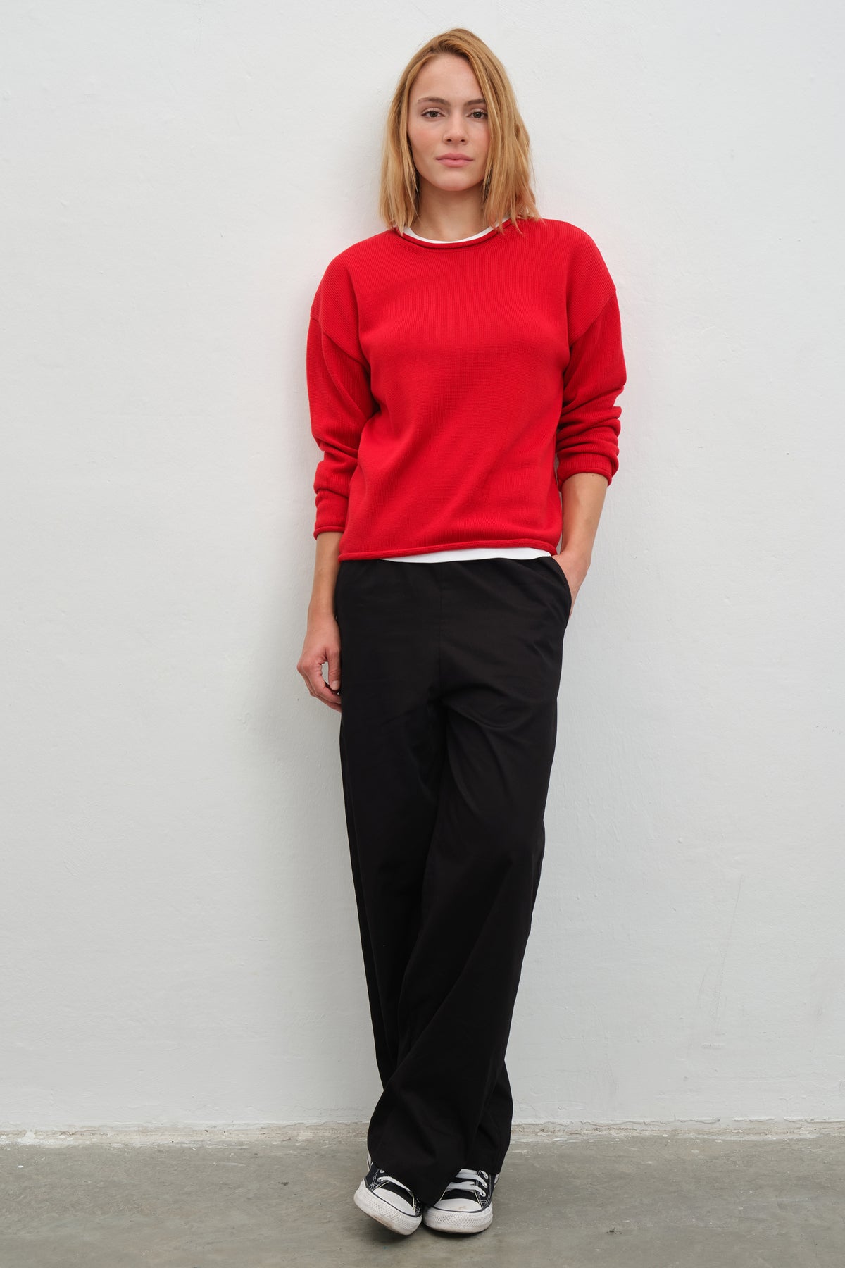 Pull-On Cotton Gabardin Pantolon