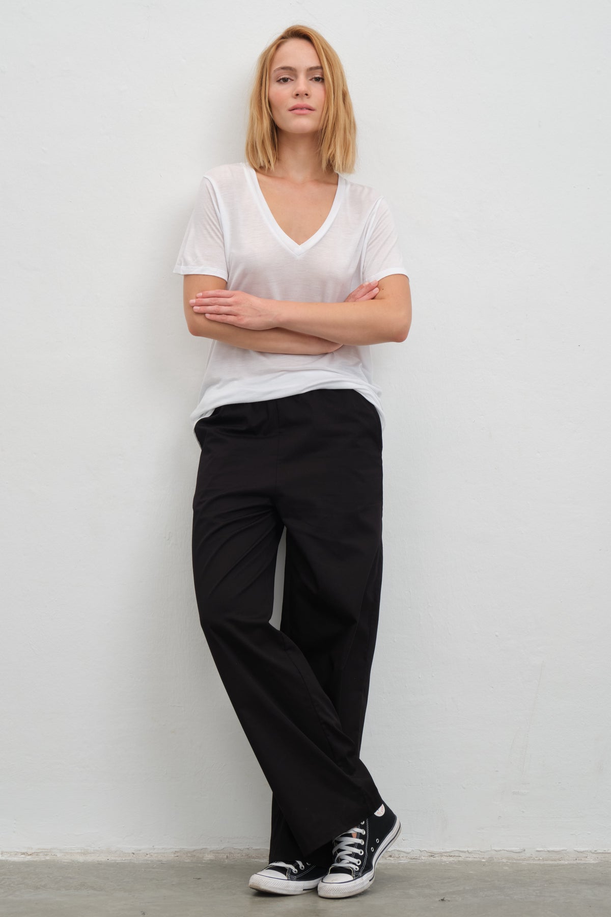 Pull-On Cotton Gabardin Pantolon
