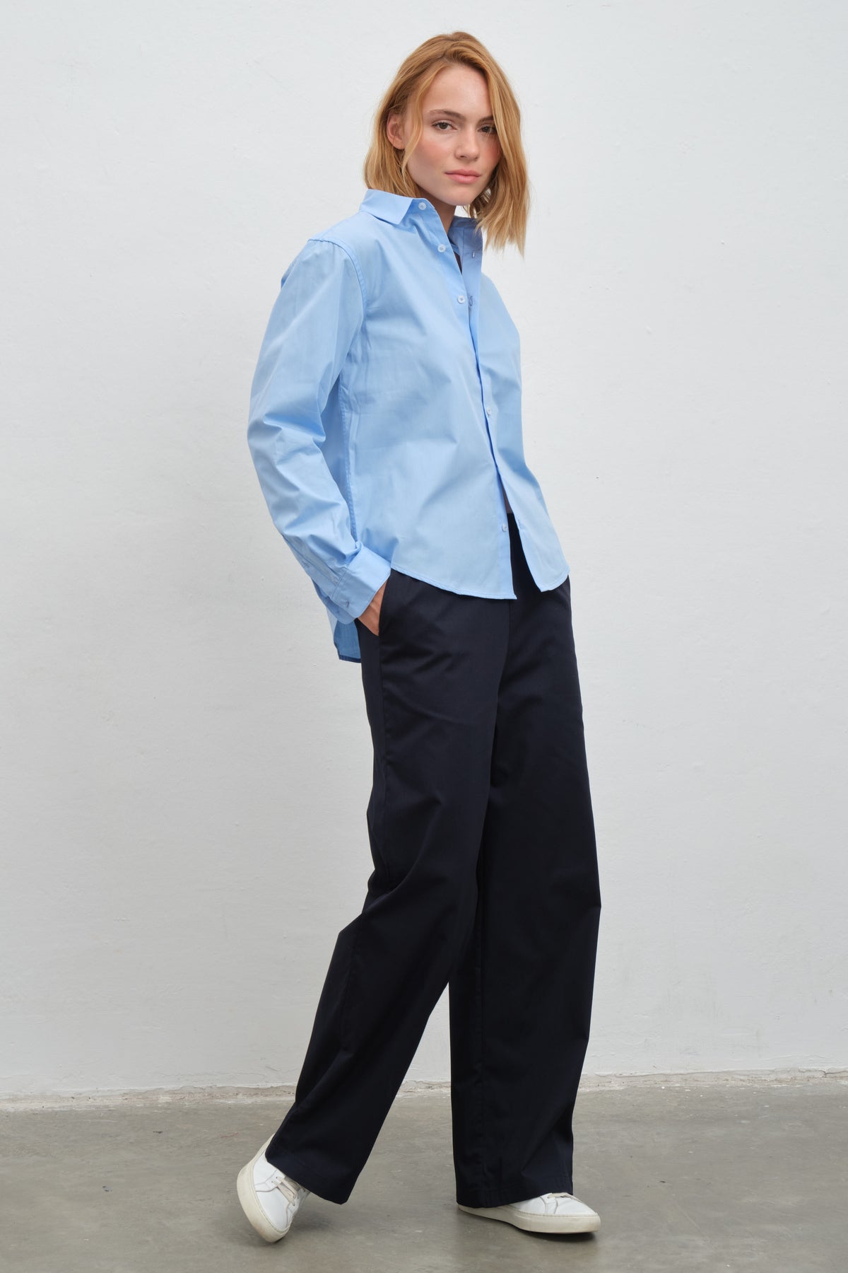 Pull-On Cotton Gabardin Pantolon