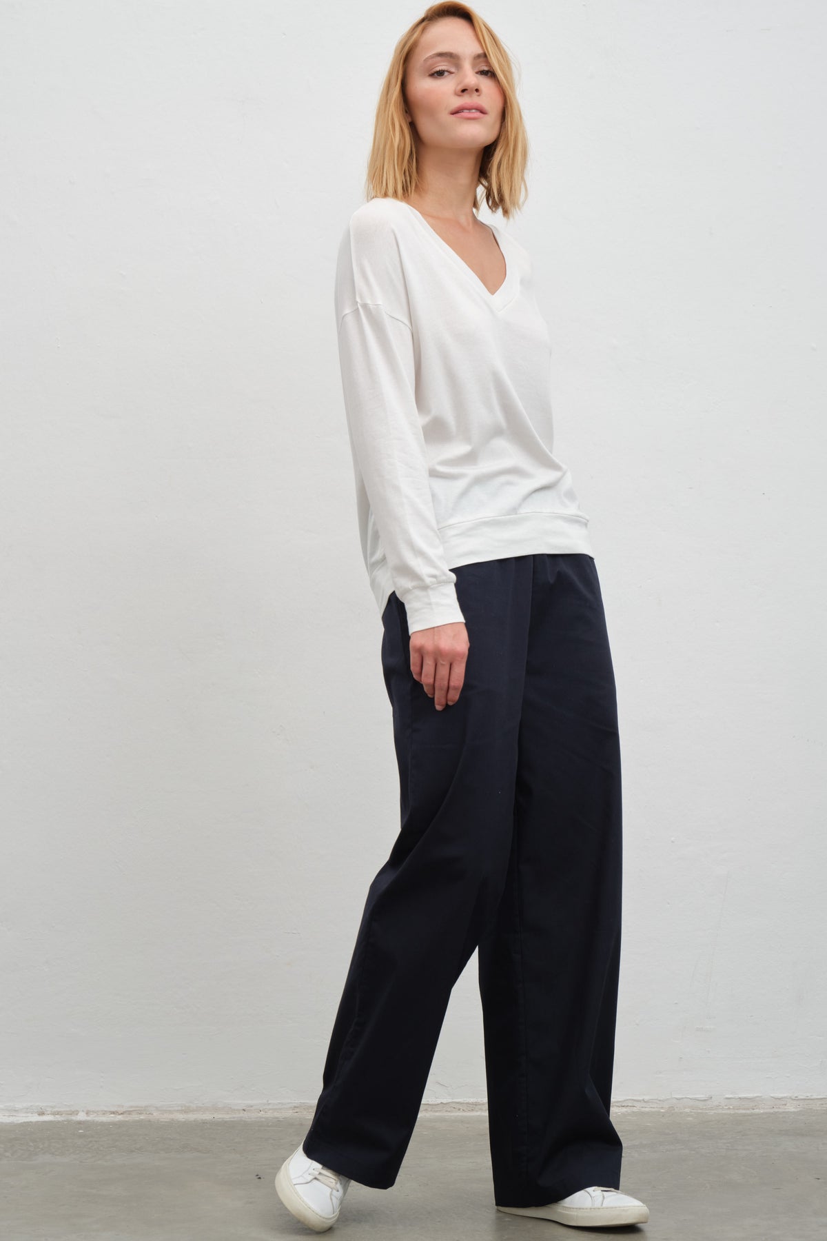 Pull-On Cotton Gabardin Pantolon