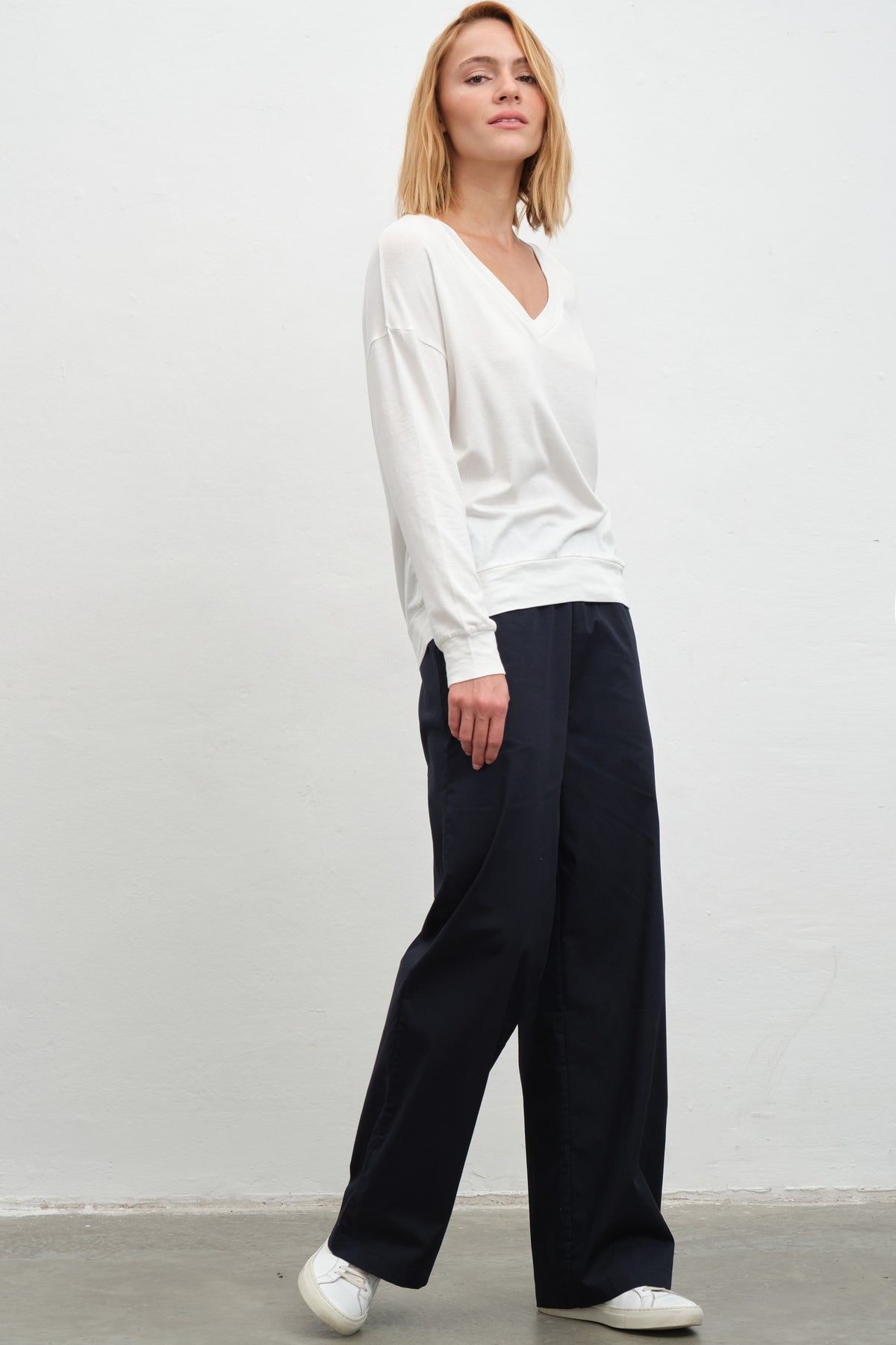 Pull-On Cotton Gabardin Pantolon