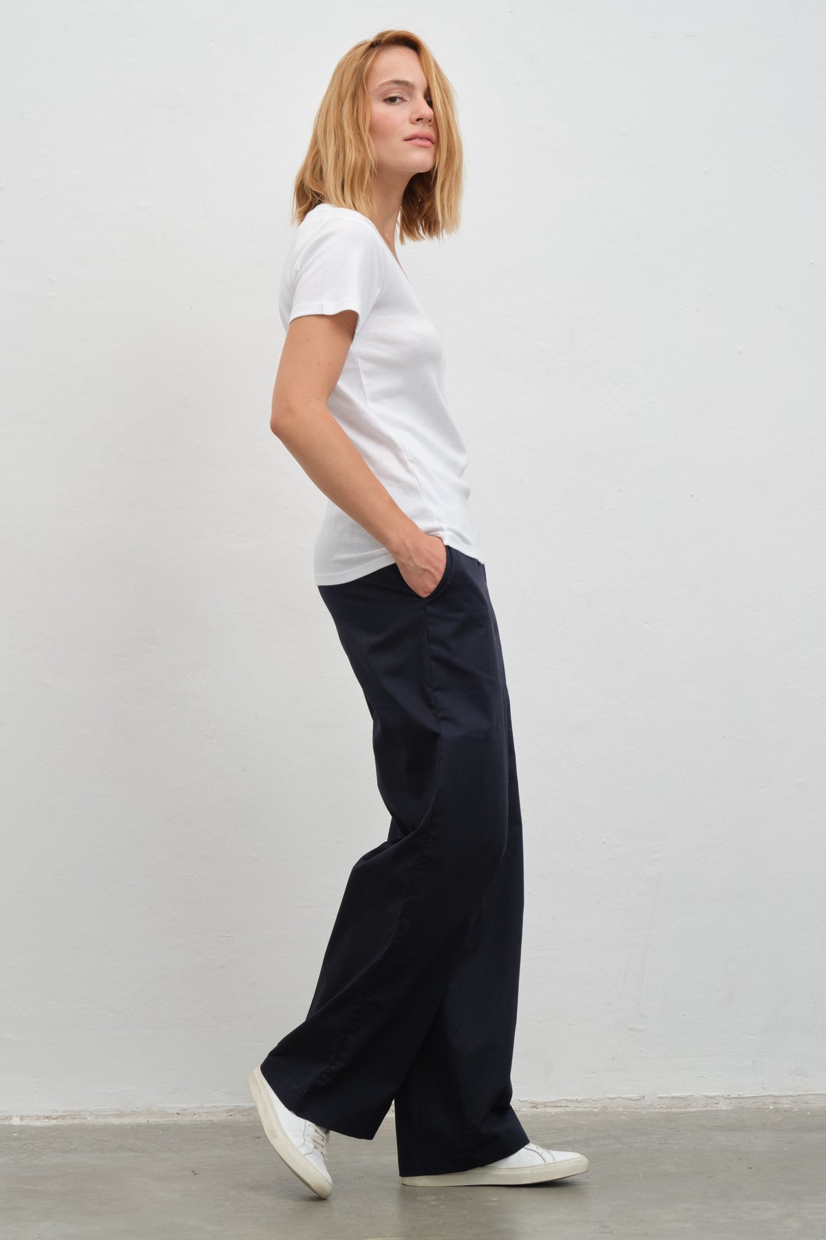 Pull-On Cotton Gabardin Pantolon