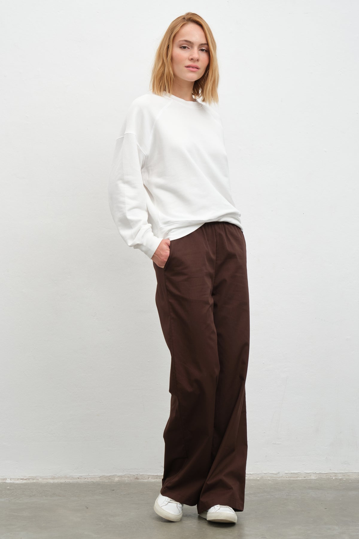 SuperSoft Modal Fleece Reglan Kollu Sweatshirt